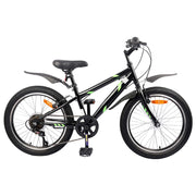 Dječji Bicikl 20 Inča 6-Speed za djecu od 6 do 11 godina Crna