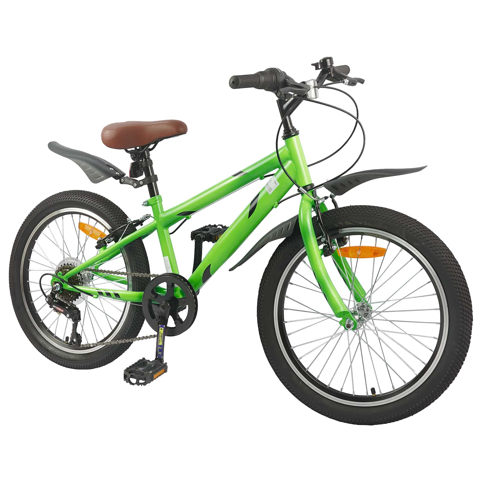 Dječji Bicikl 24 Inča 6-Speed za djecu od 8 do 12 godina Zelena