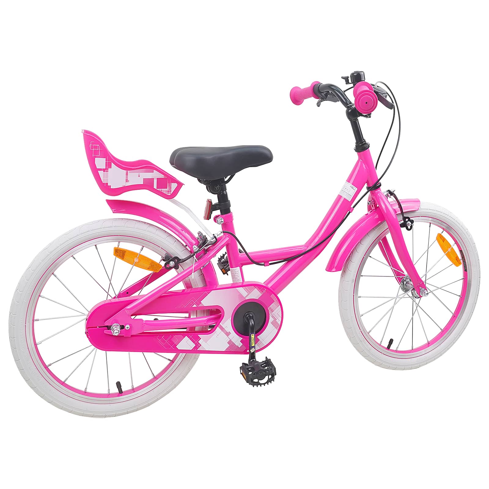 Dječji Bicikl 18 Inča za djecu od 5 do 7 godina Ružičasta
