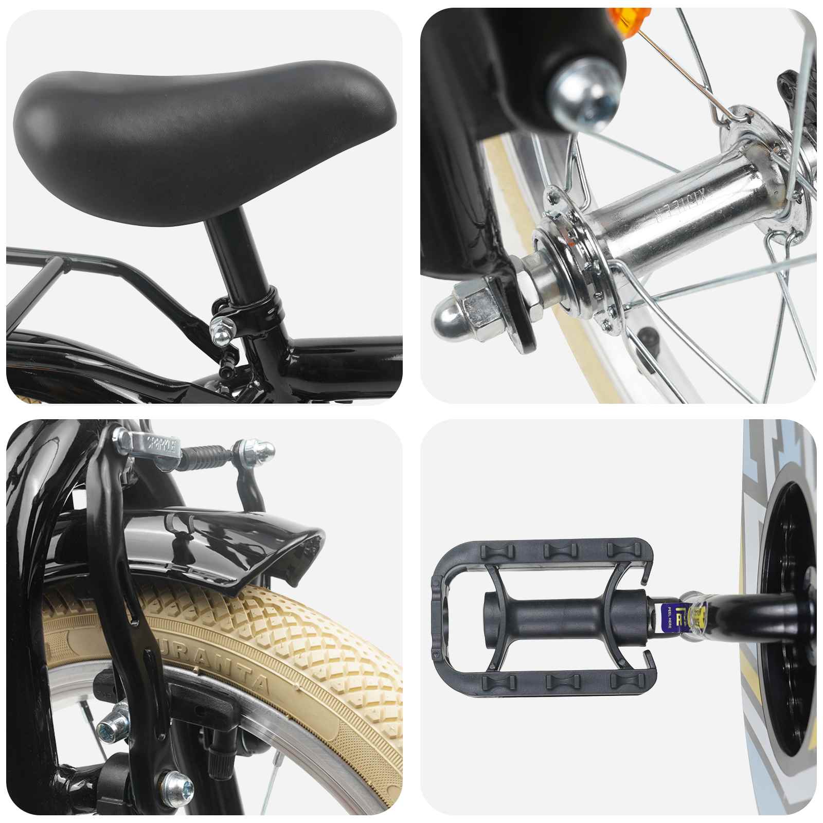 Dječji Bicikl 12 Inča za 2-4 godine Crna