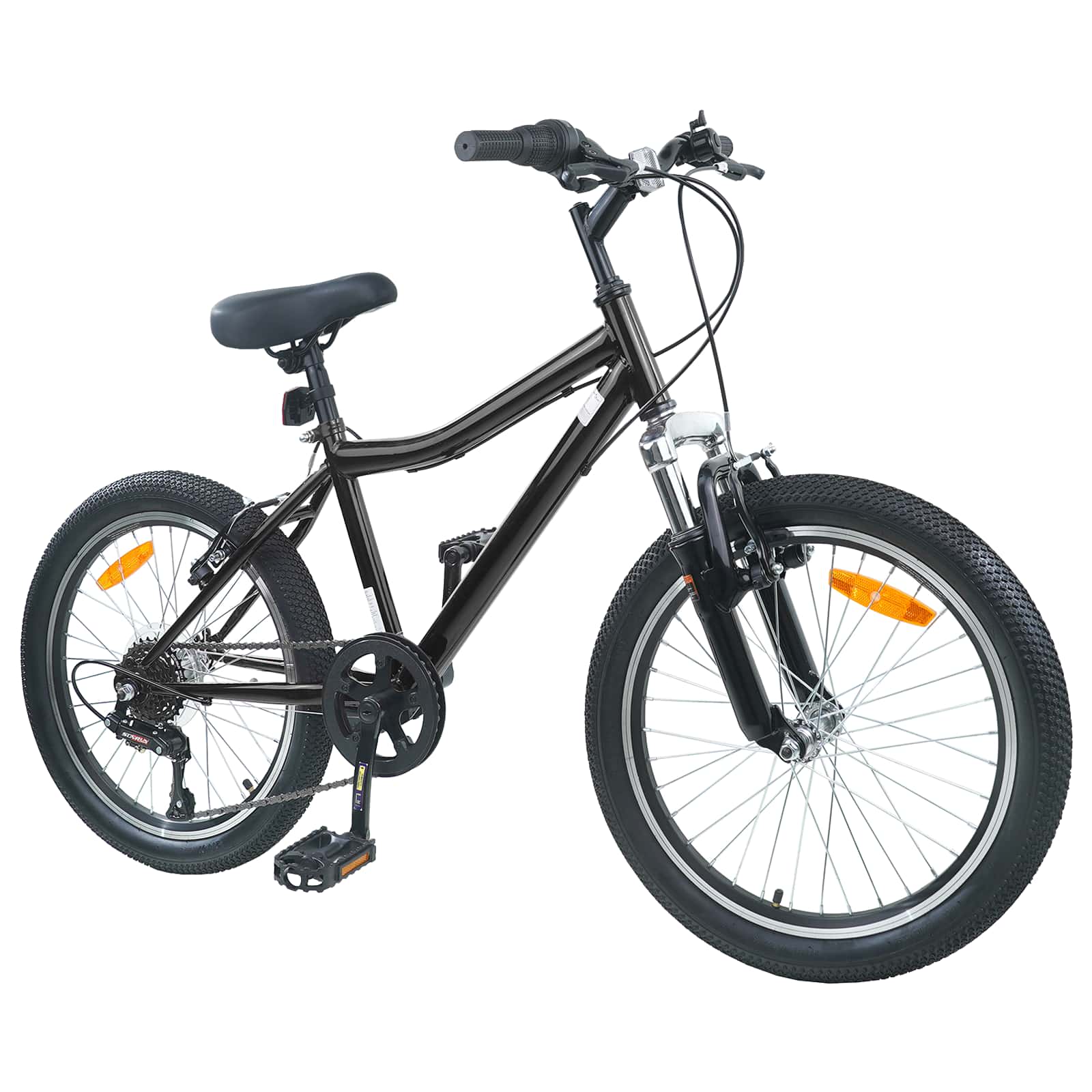 Dječji Bicikl 20 Inča 6-Speed za djecu od 6 do 11 godina Crna