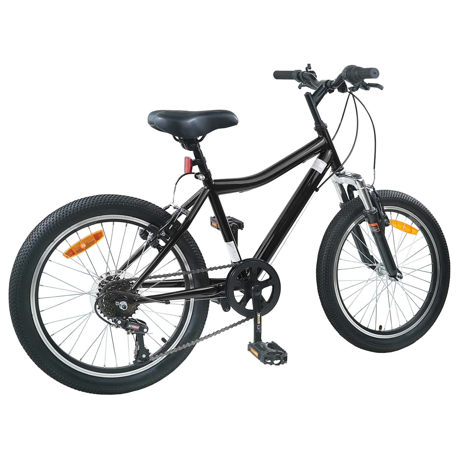 Dječji Bicikl 20 Inča 6-Speed za djecu od 6 do 11 godina Crna