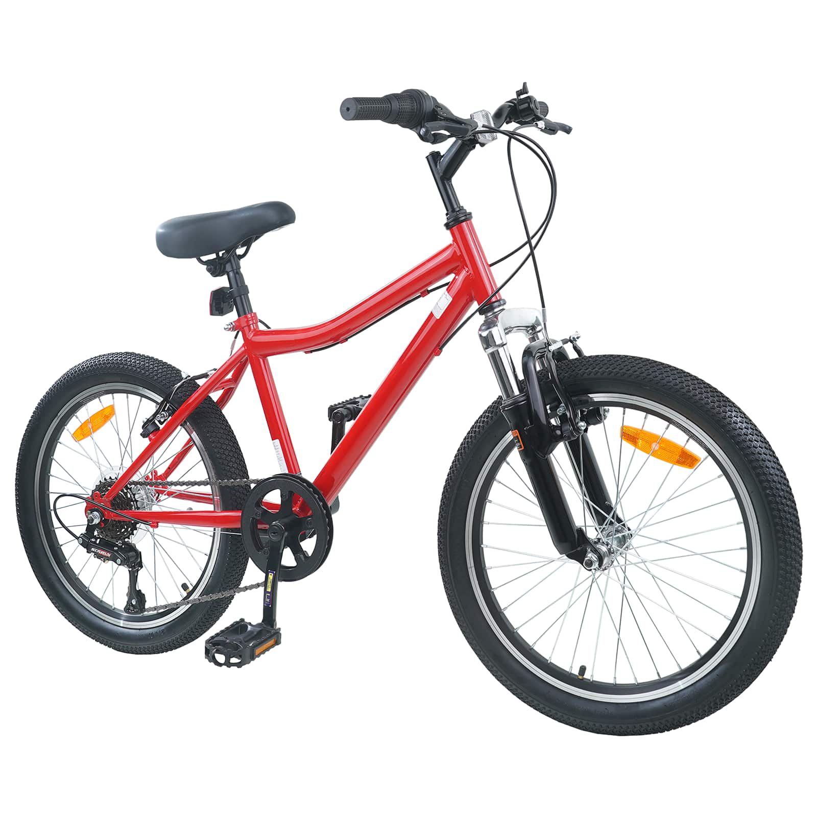 Dječji Bicikl 24 Inča 6-Speed za djecu od 8 do 12 godina Crvena