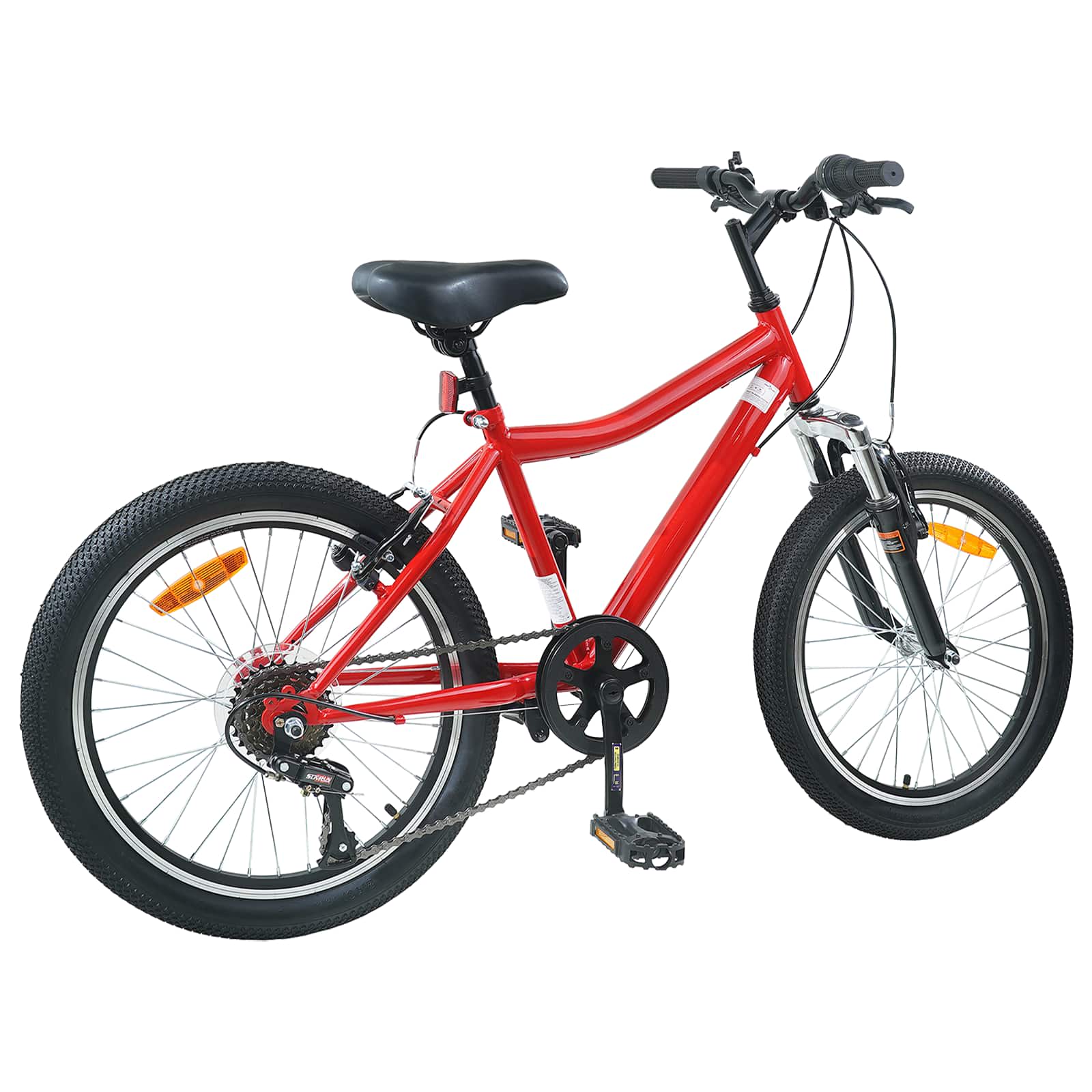 Dječji Bicikl 24 Inča 6-Speed za djecu od 8 do 12 godina Crvena
