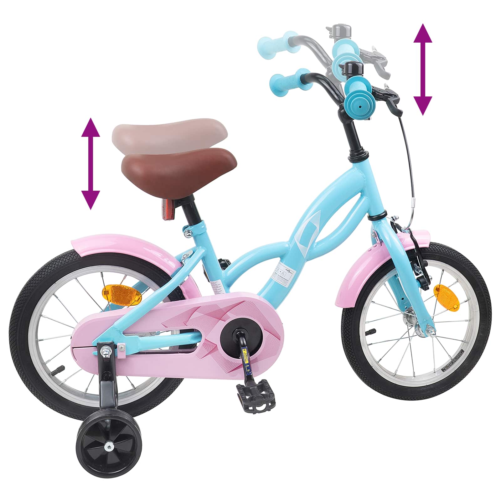 Dječji Bicikl 12 Inča za 2-4 godine Svjetloplava