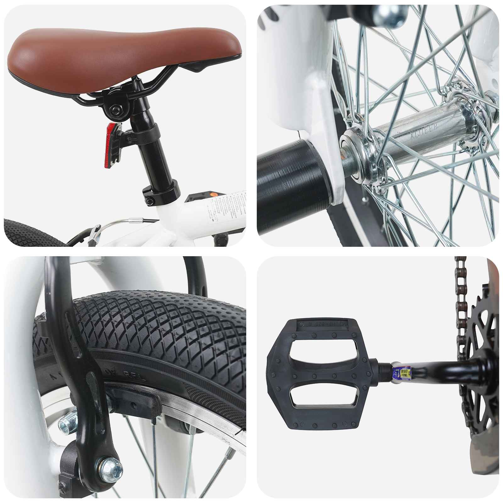 BMX Bicikl 16 Inča za 5-8 godina Bijela