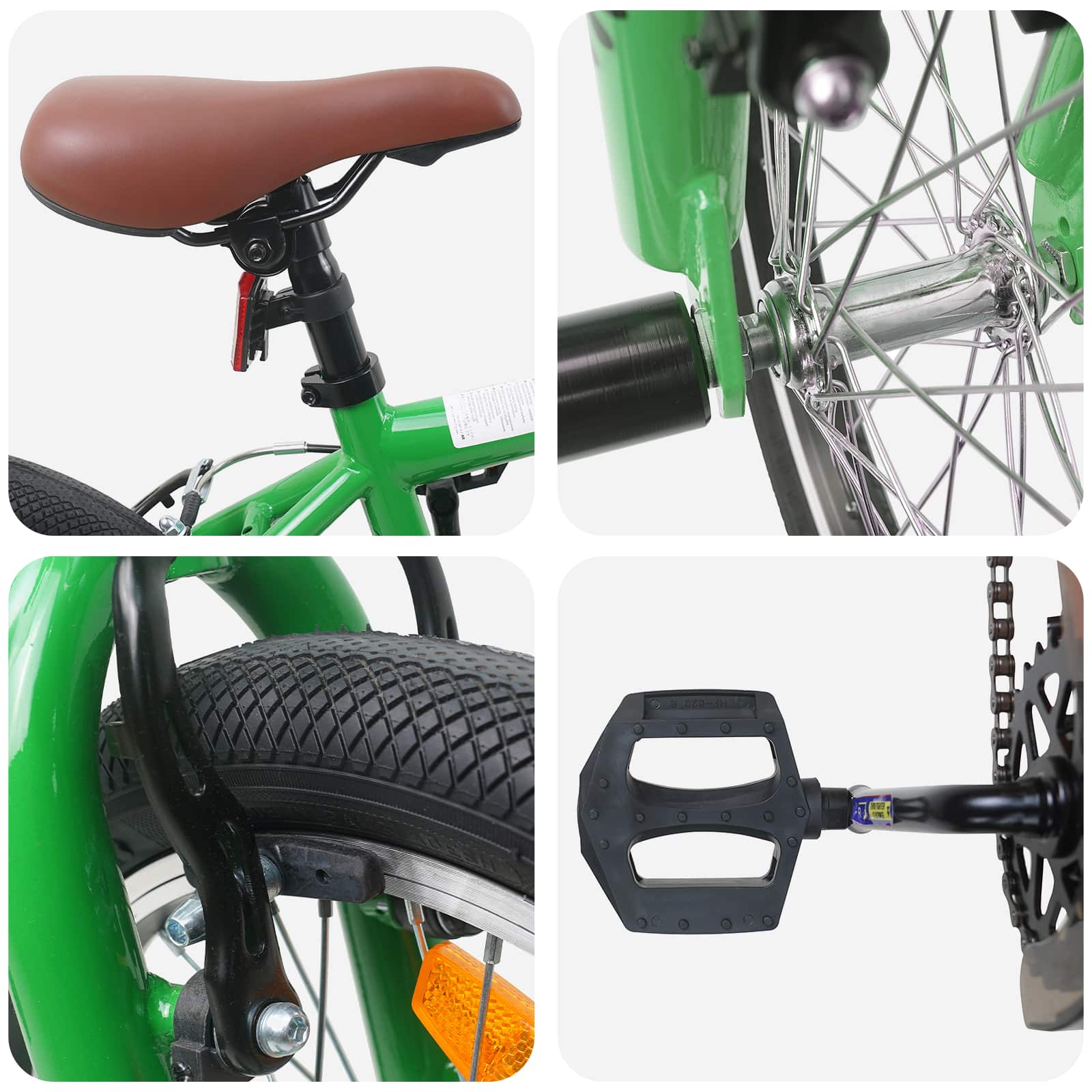 BMX Bicikl 16 Inča za 5-8 godina Zelena