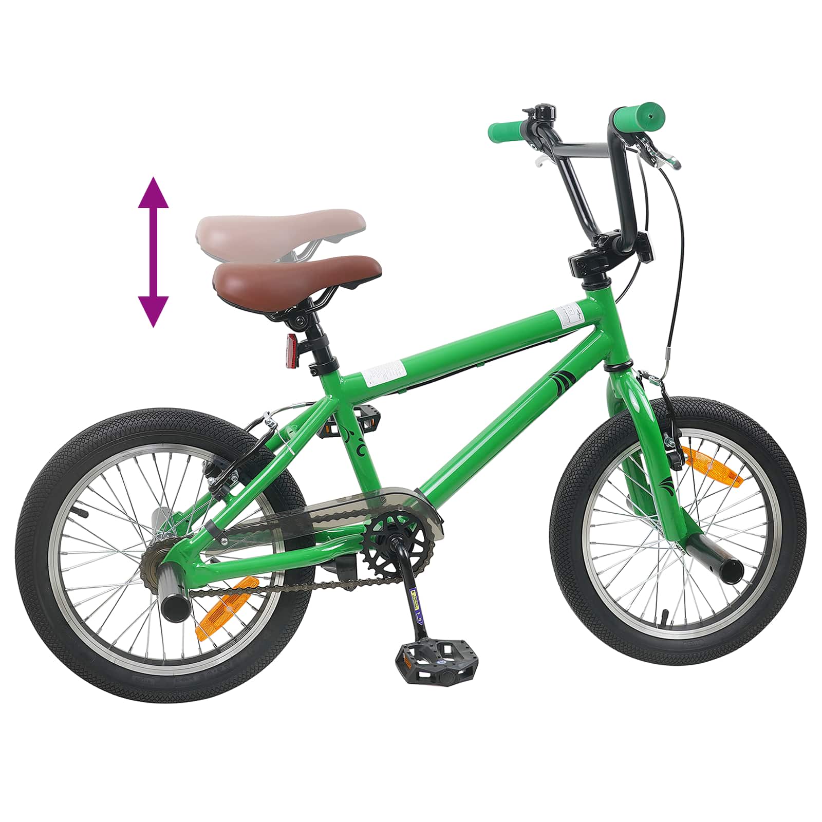 BMX Bicikl 16 Inča za 5-8 godina Zelena