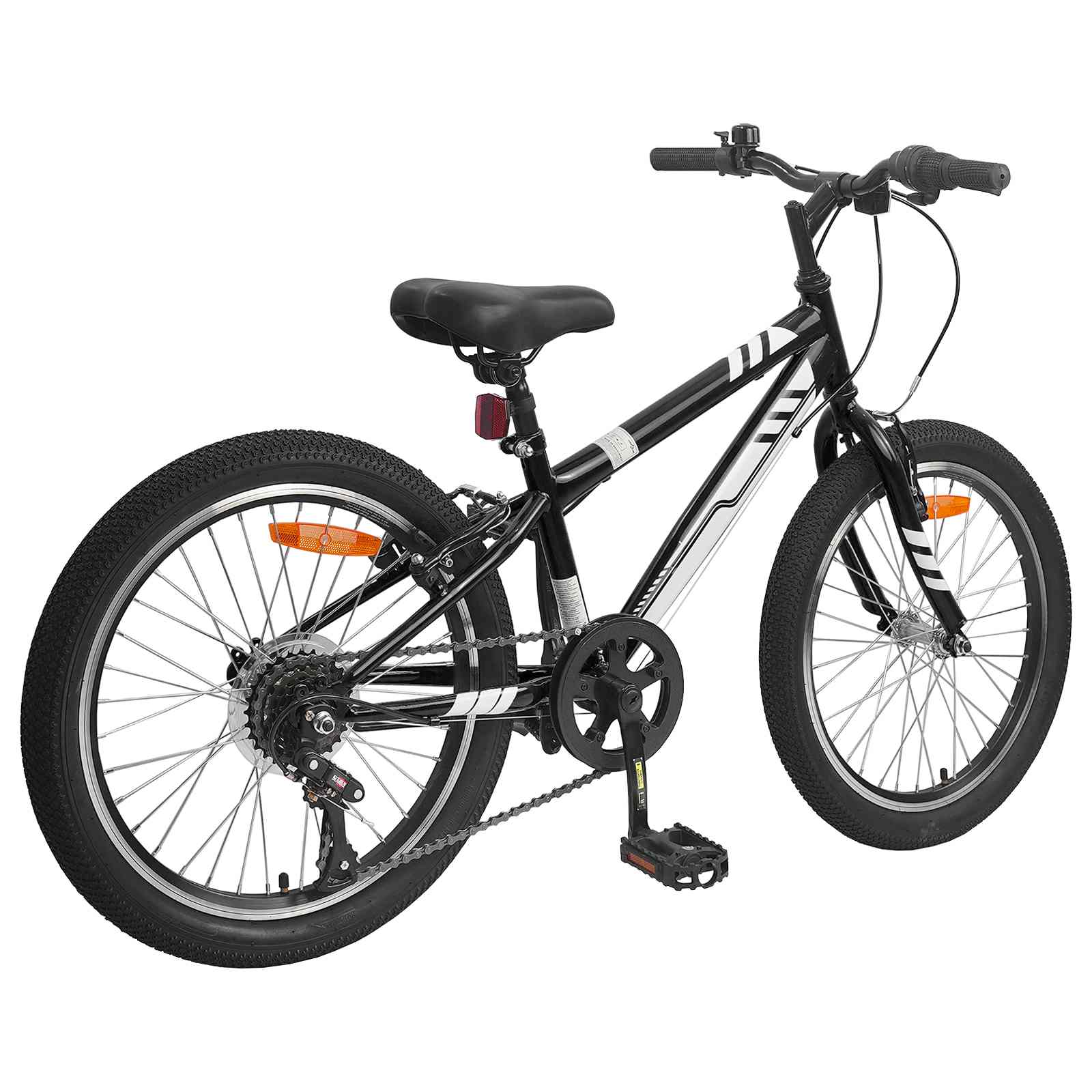 Planinski Bicikl 20 Inča 6-Speed za 5-8 godina Crna