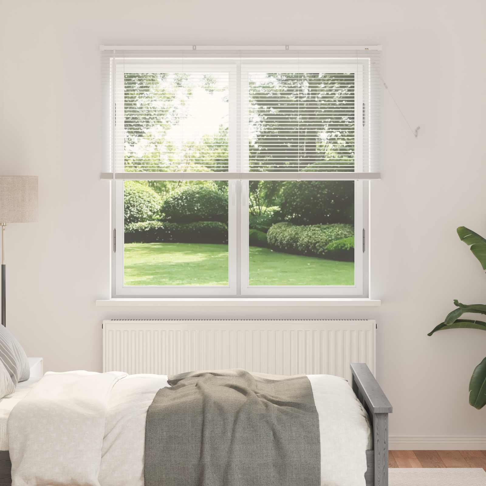 Venecijanska roleta Bijeli 150 x 140 cm PVC