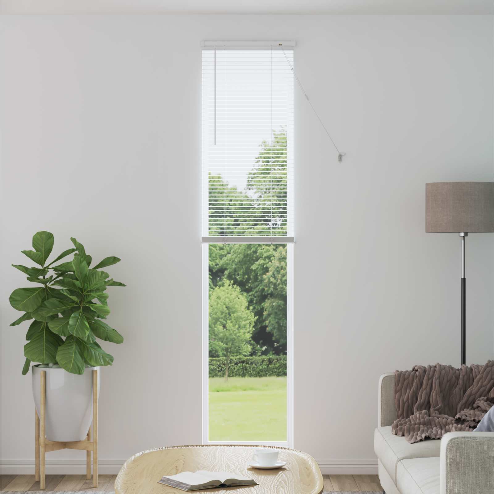 Venecijanska roleta Bijeli 213 x 50 cm PVC