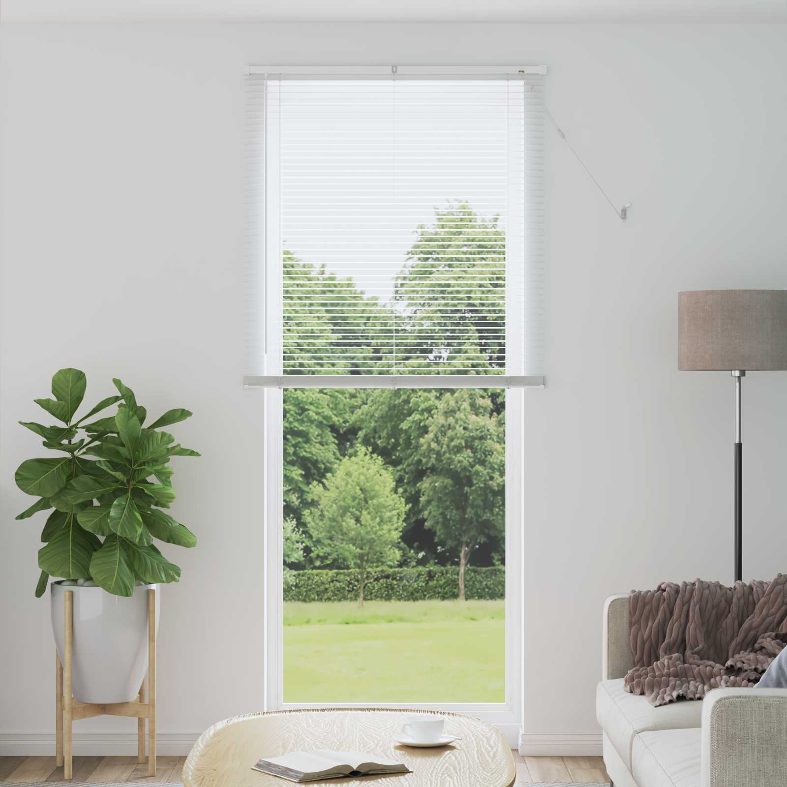 Venecijanska roleta Bijeli 213 x 70 cm PVC