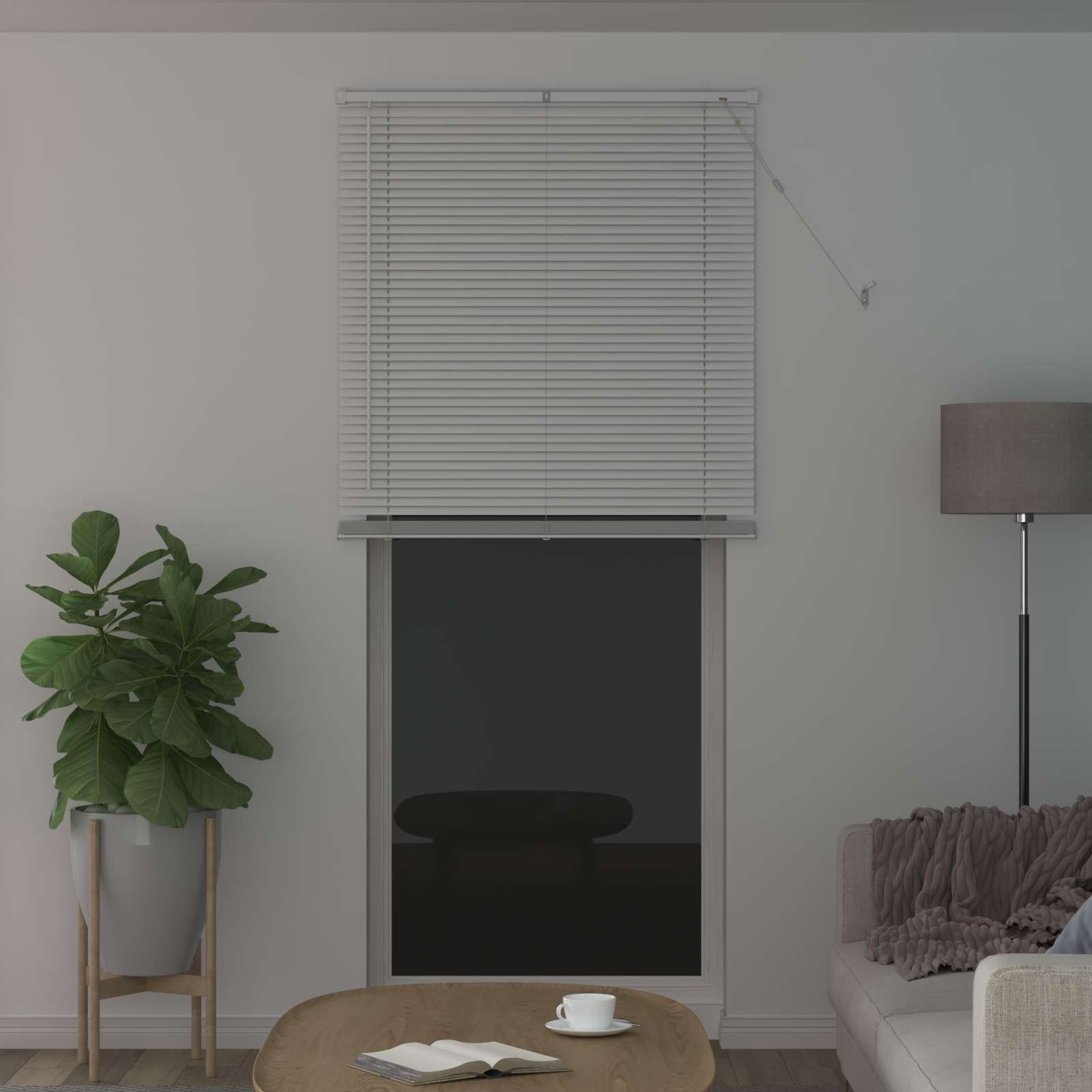 Venecijanska roleta Bijeli 213 x 80 cm PVC
