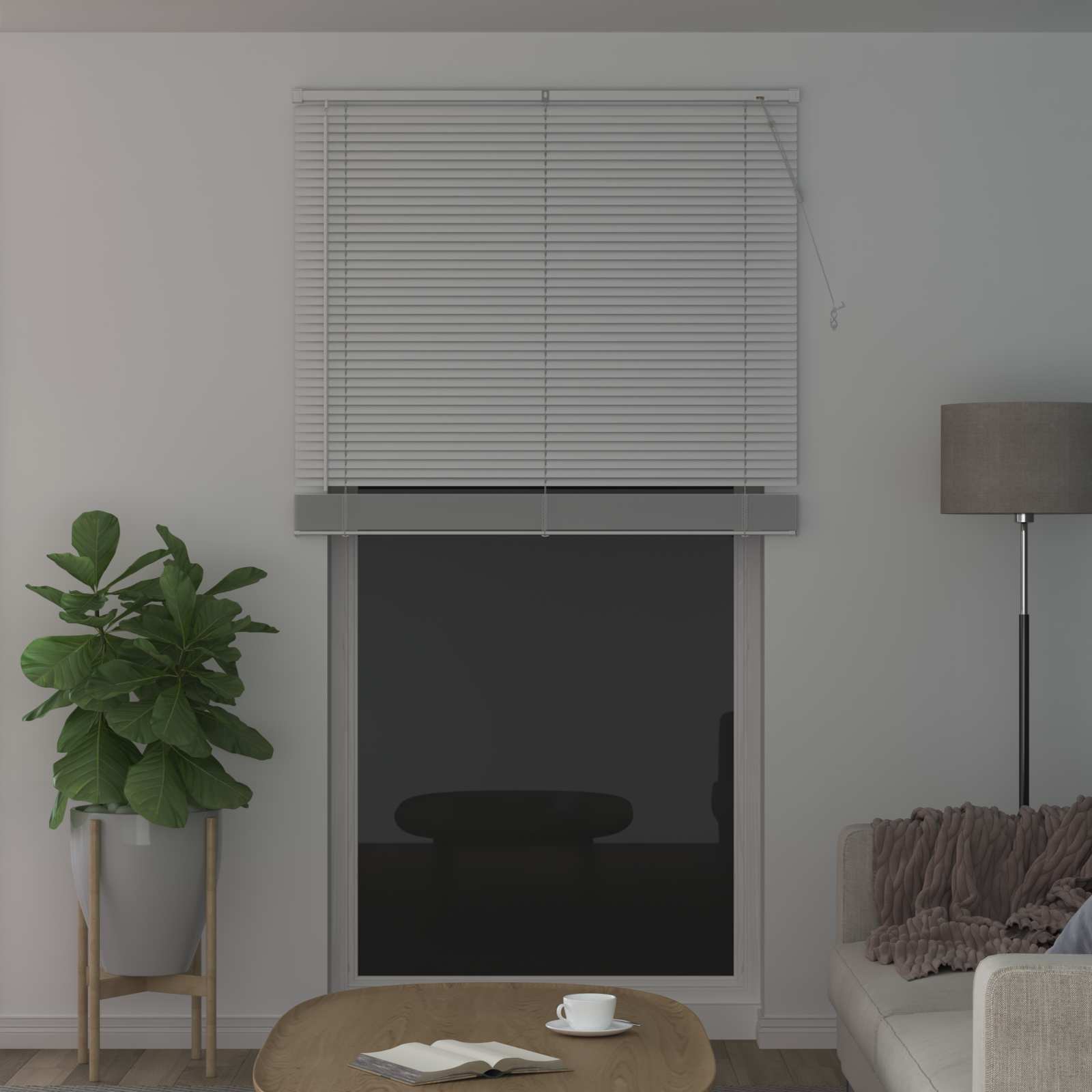 Venecijanska roleta Bijeli 213 x 120 cm PVC