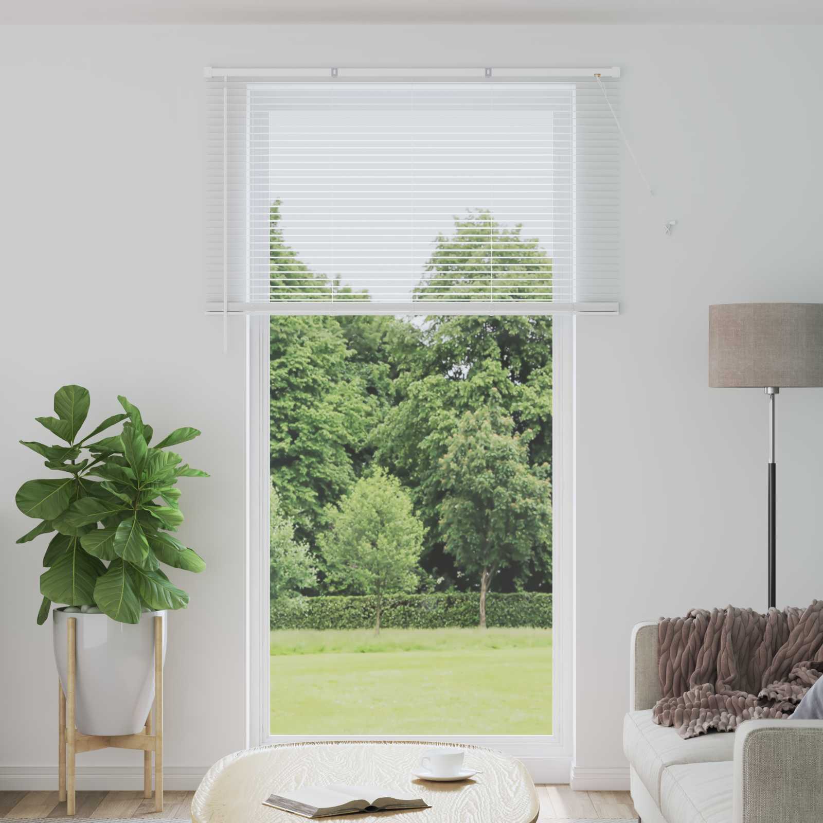 Venecijanska roleta Bijeli 213 x 130 cm PVC