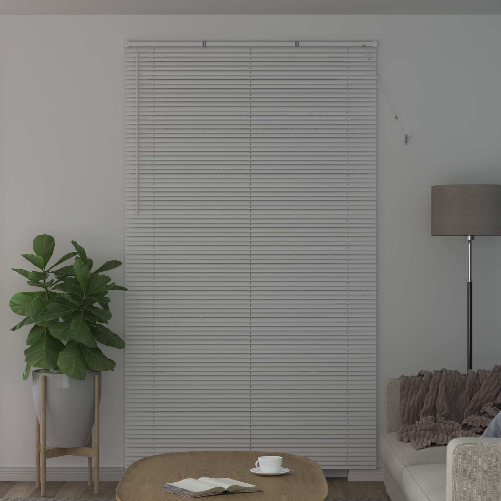 Venecijanska roleta Bijeli 213 x 130 cm PVC
