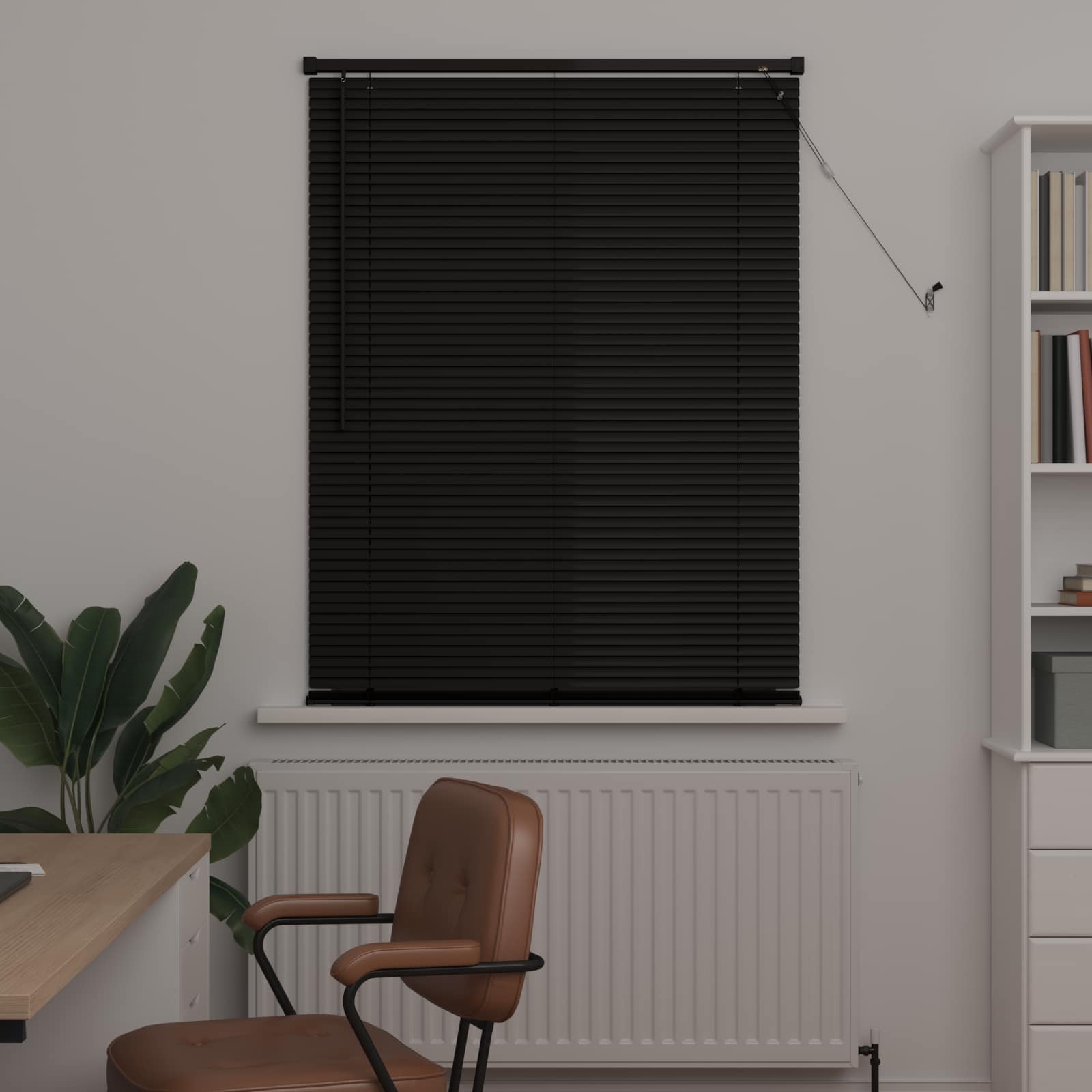 Venecijanska roleta Crna 150 x 100 cm PVC
