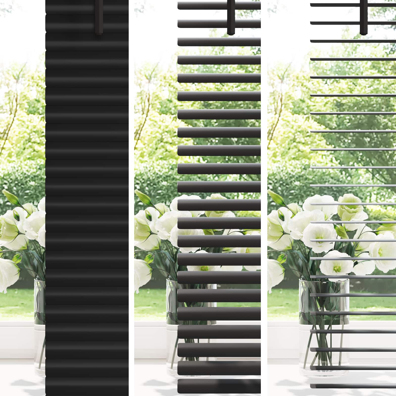 Venecijanska roleta Crna 150 x 120 cm PVC