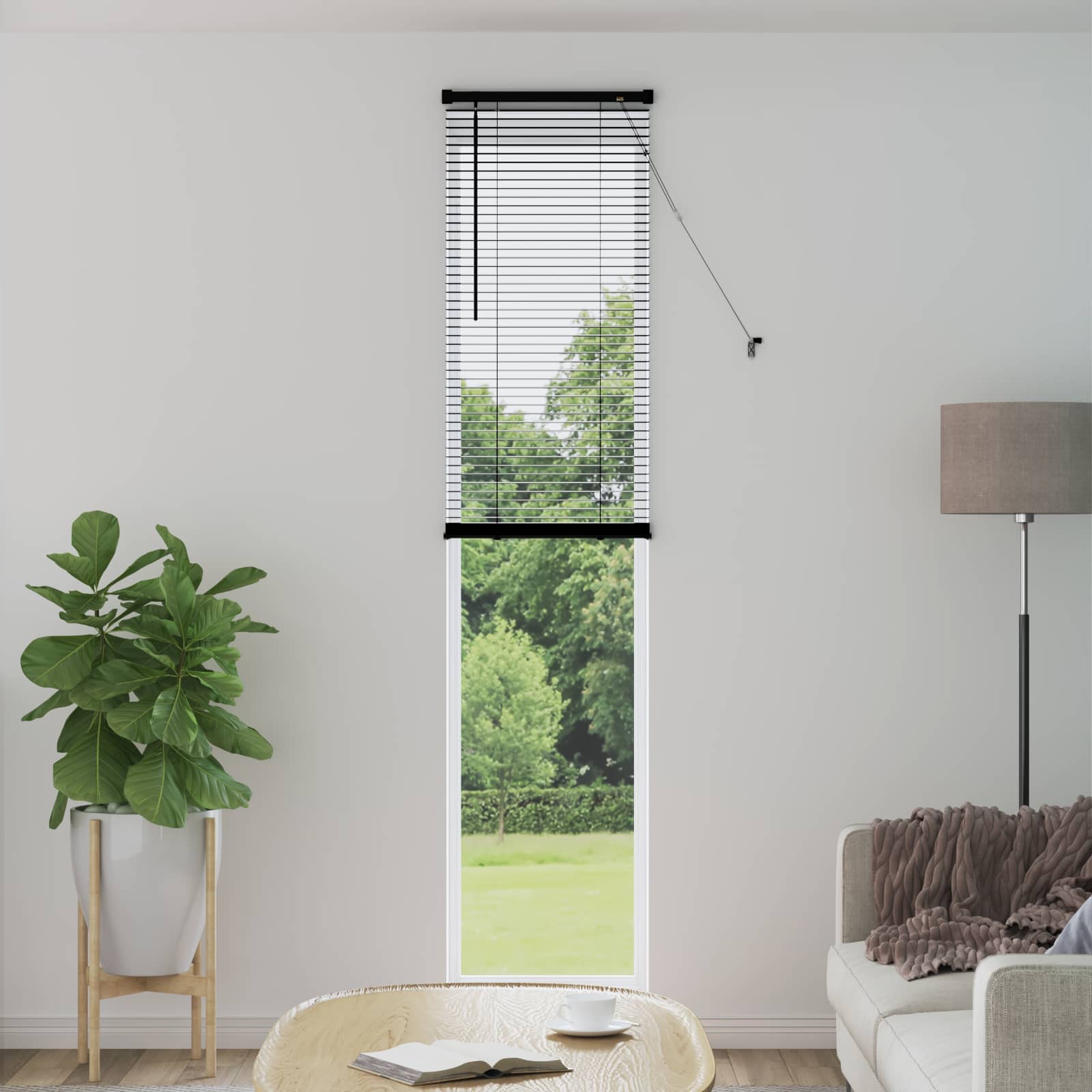 Venecijanska roleta Crna 213 x 40 cm PVC