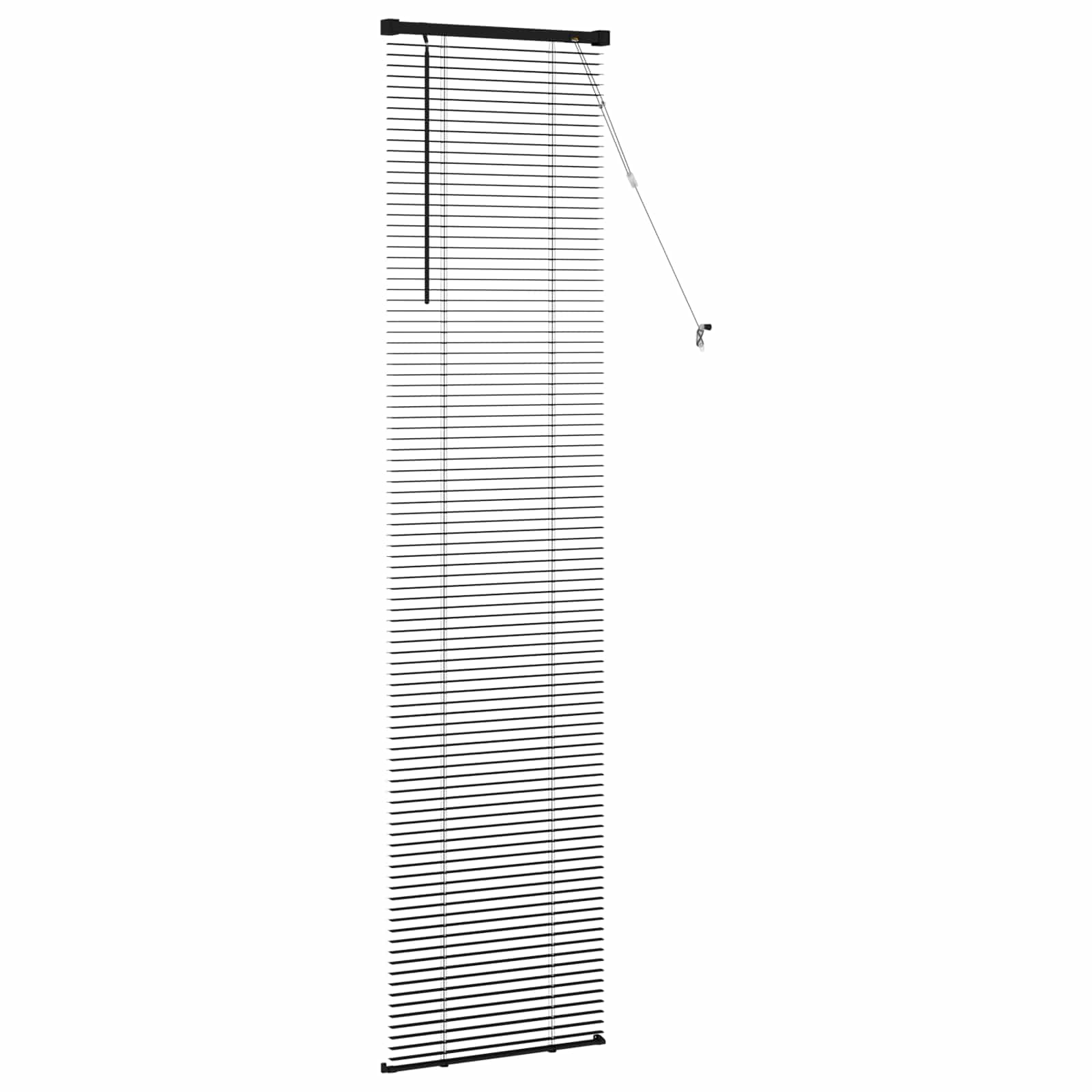 Venecijanska roleta Crna 213 x 40 cm PVC