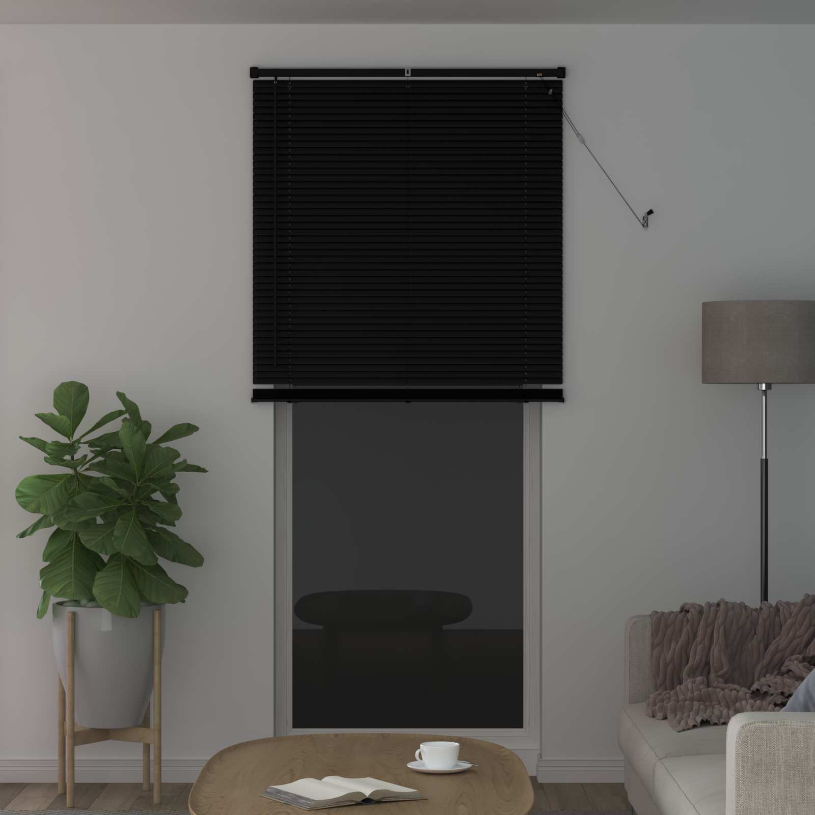 Venecijanska roleta Crna 213 x 100 cm PVC