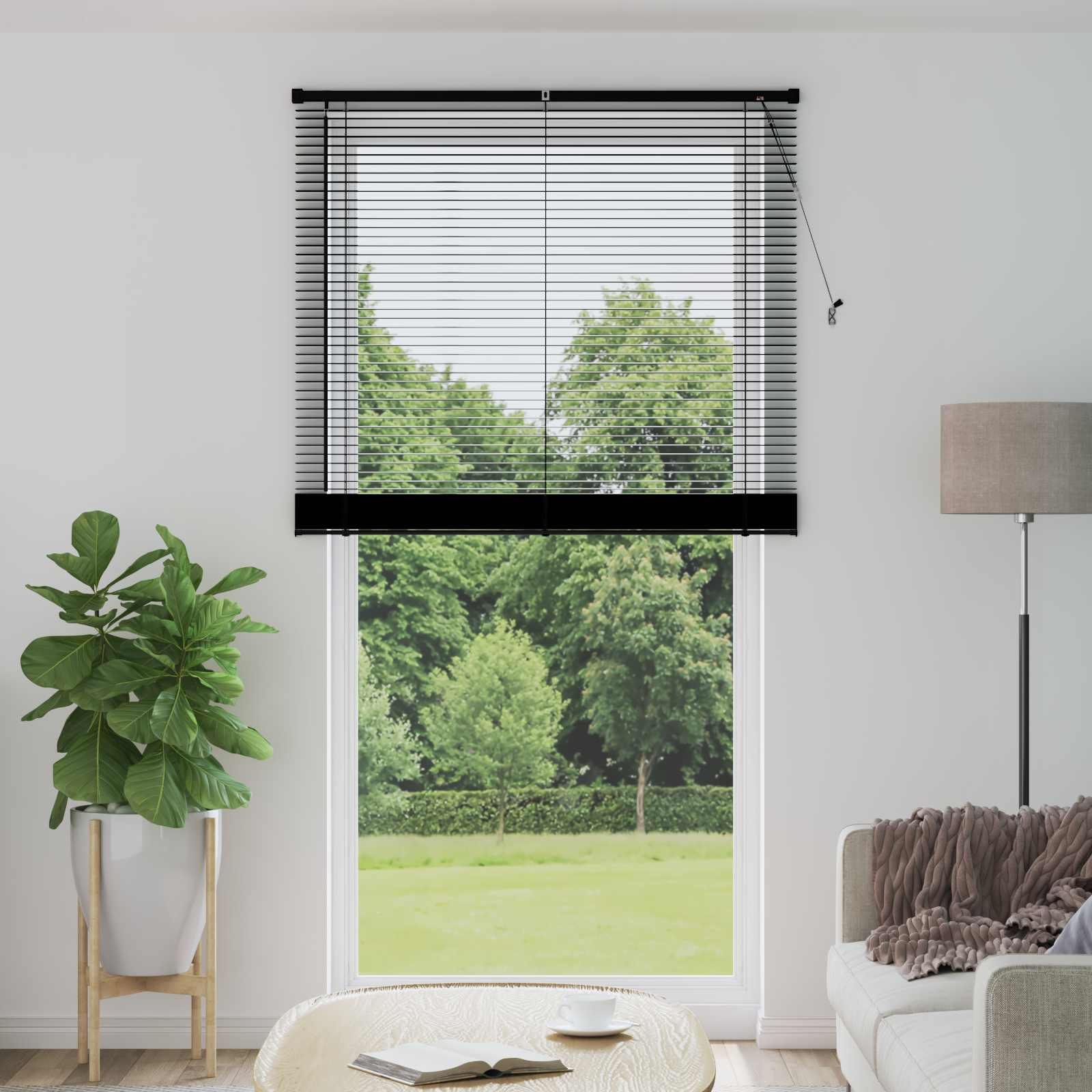 Venecijanska roleta Crna 213 x 120 cm PVC