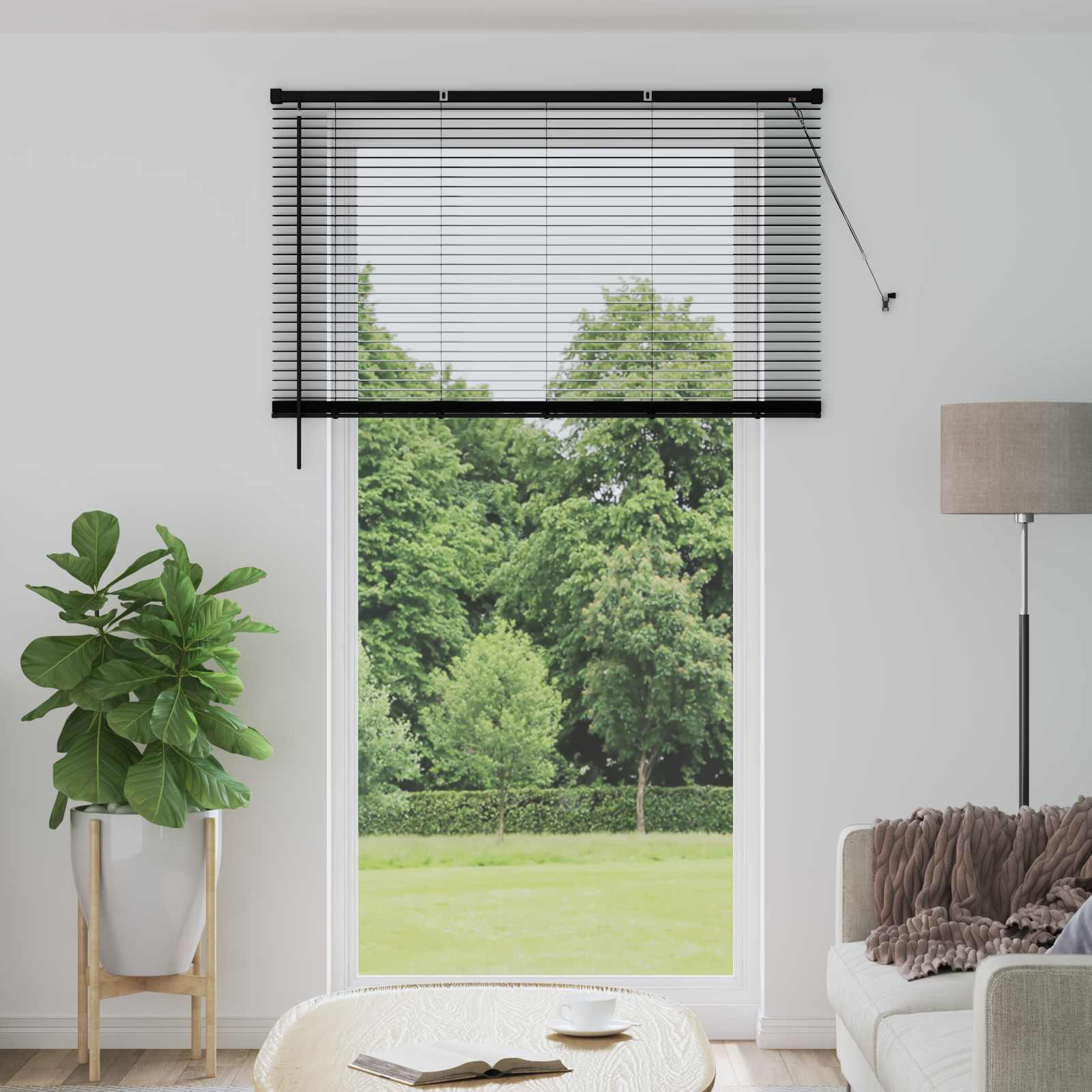 Venecijanska roleta Crna 213 x 130 cm PVC