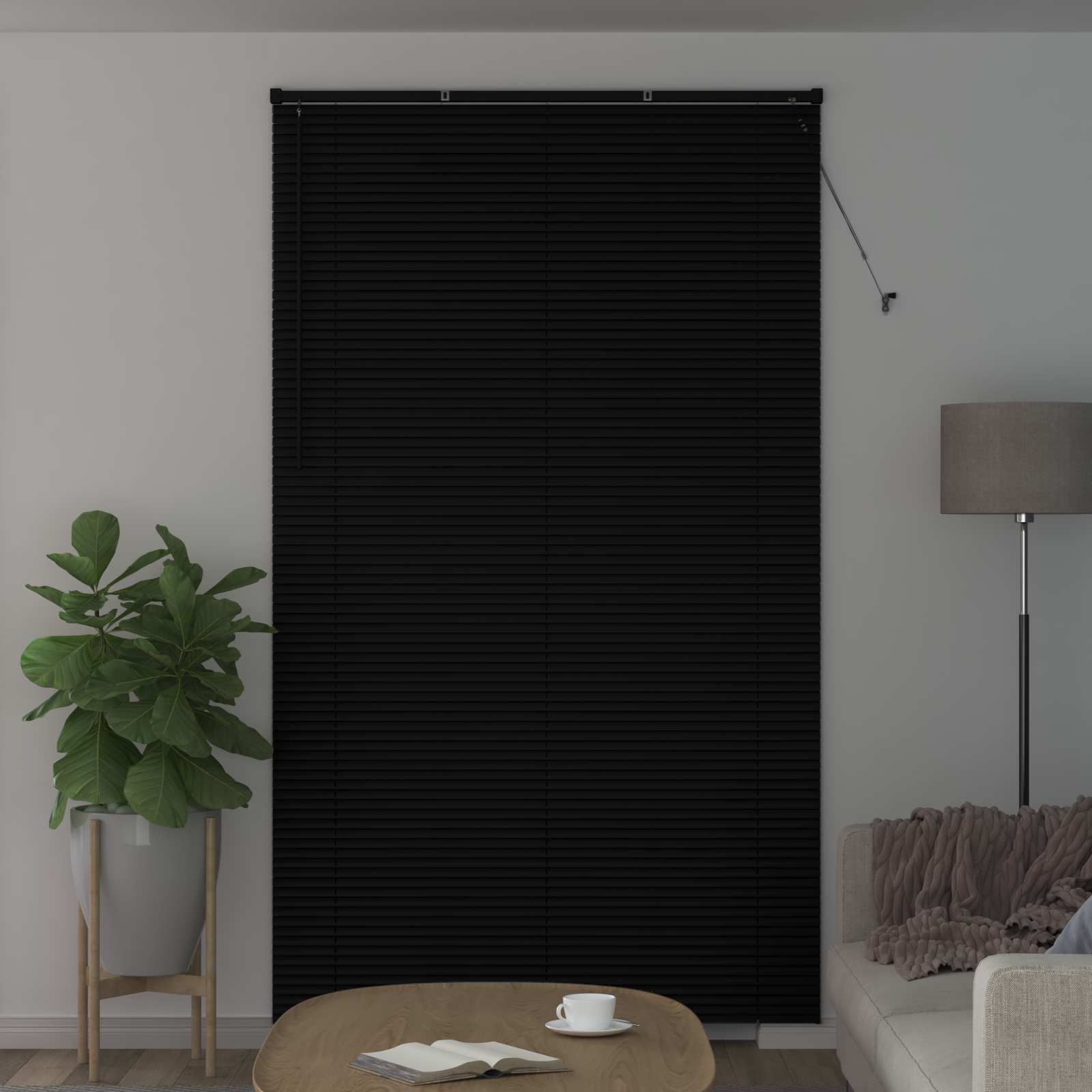 Venecijanska roleta Crna 213 x 140 cm PVC