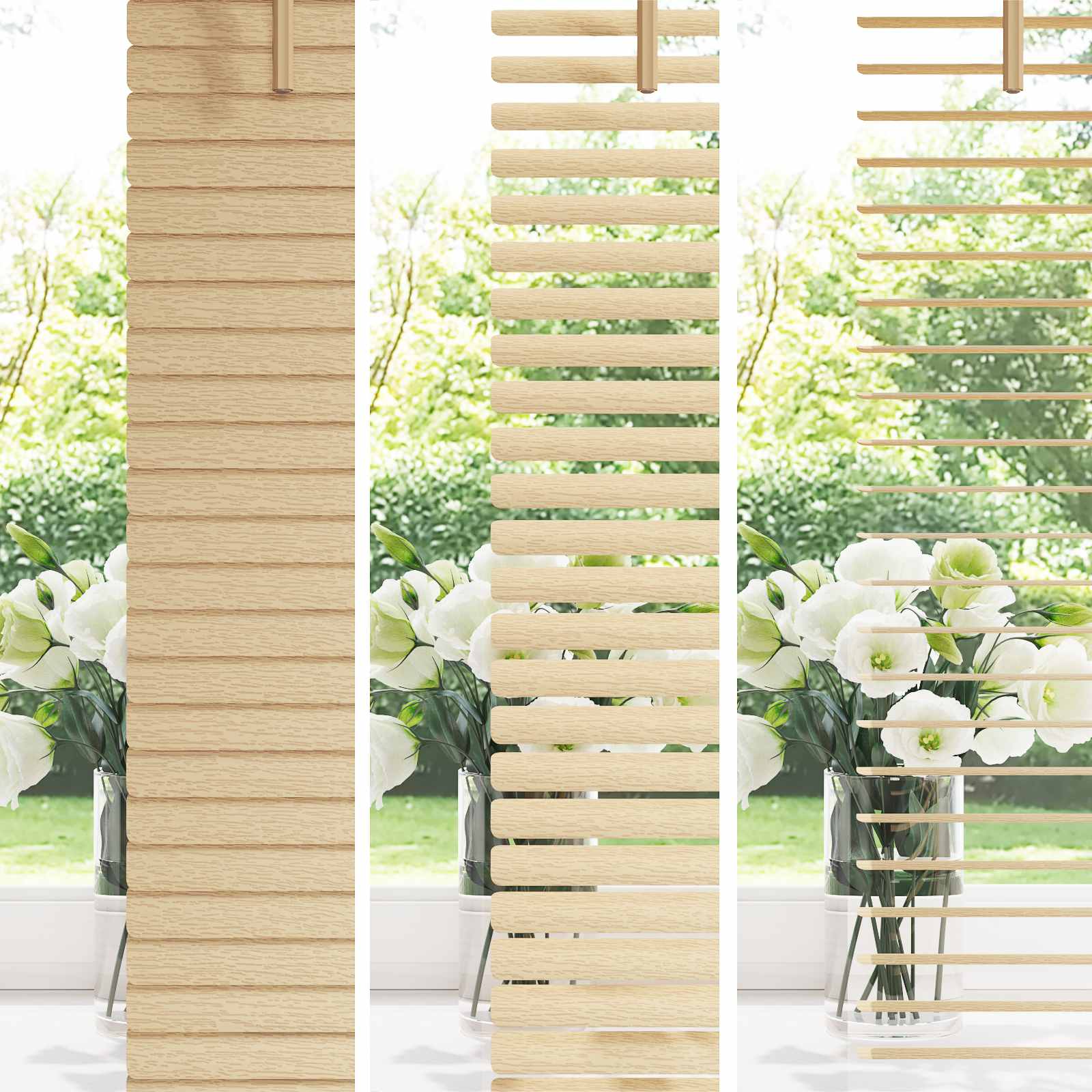 Venecijanska roleta Svijetlo smeđa s uzorkom 150 x 60 cm PVC
