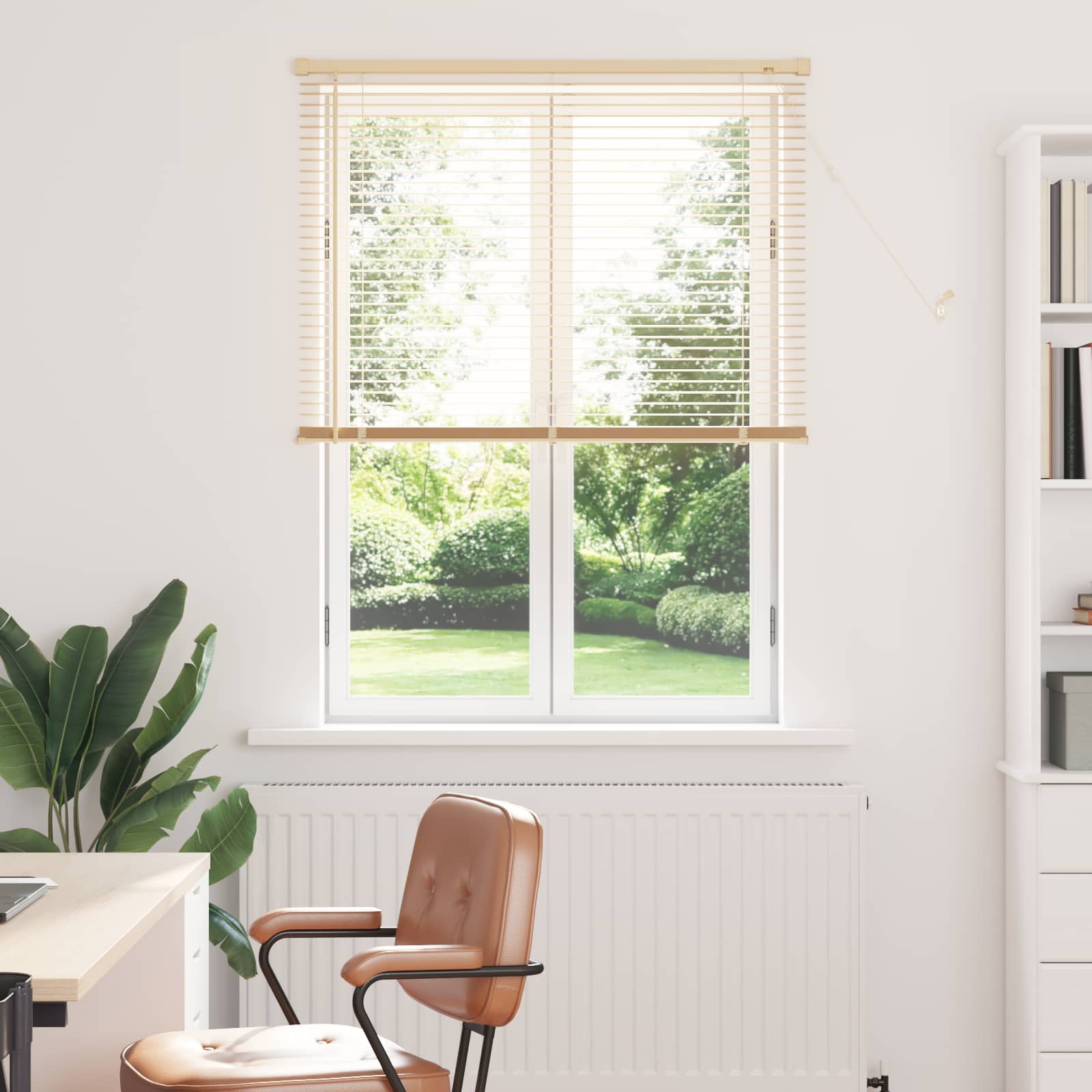 Venecijanska roleta Svijetlo smeđa s uzorkom 150 x 100 cm PVC