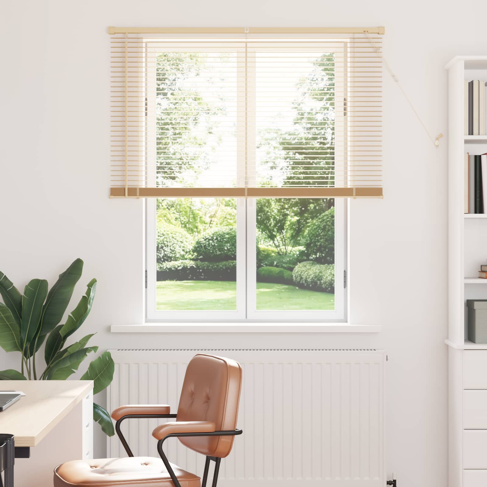 Venecijanska roleta Svijetlo smeđa s uzorkom 150 x 120 cm PVC