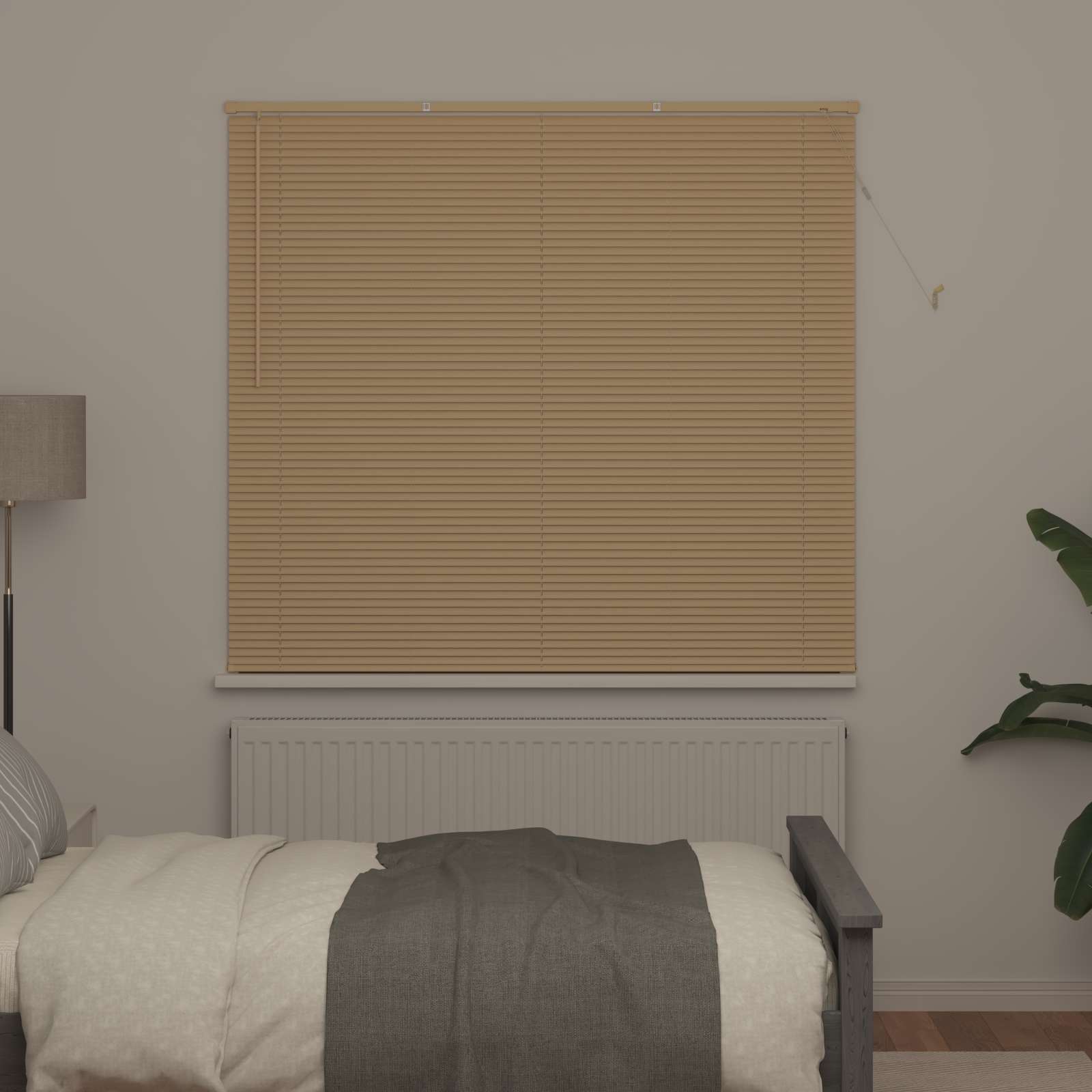 Venecijanska roleta Svijetlo smeđa s uzorkom 150 x 130 cm PVC