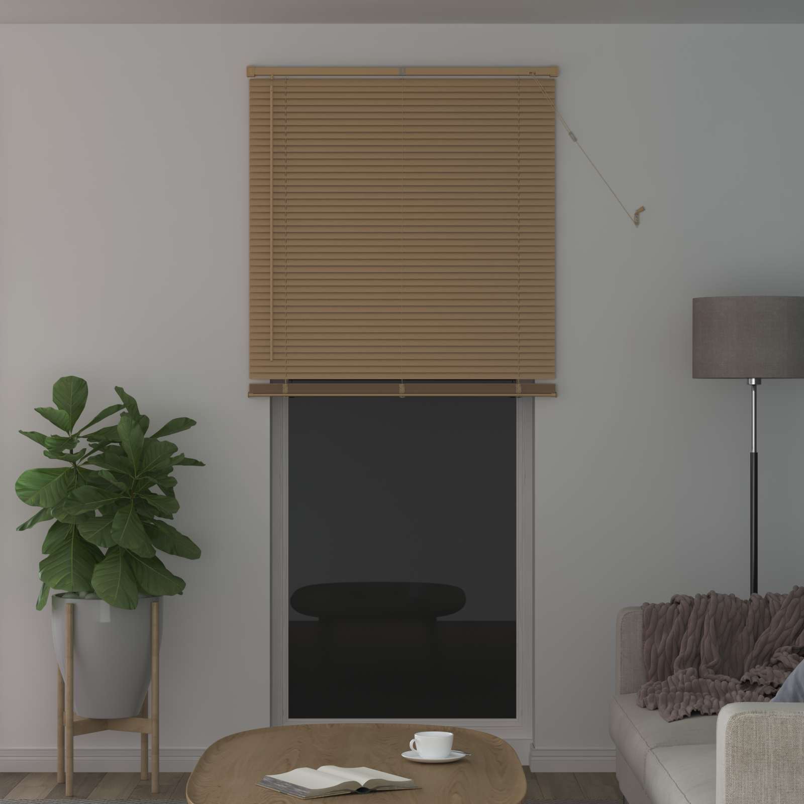 Venecijanska roleta Svijetlo smeđa s uzorkom 213 x 80 cm PVC