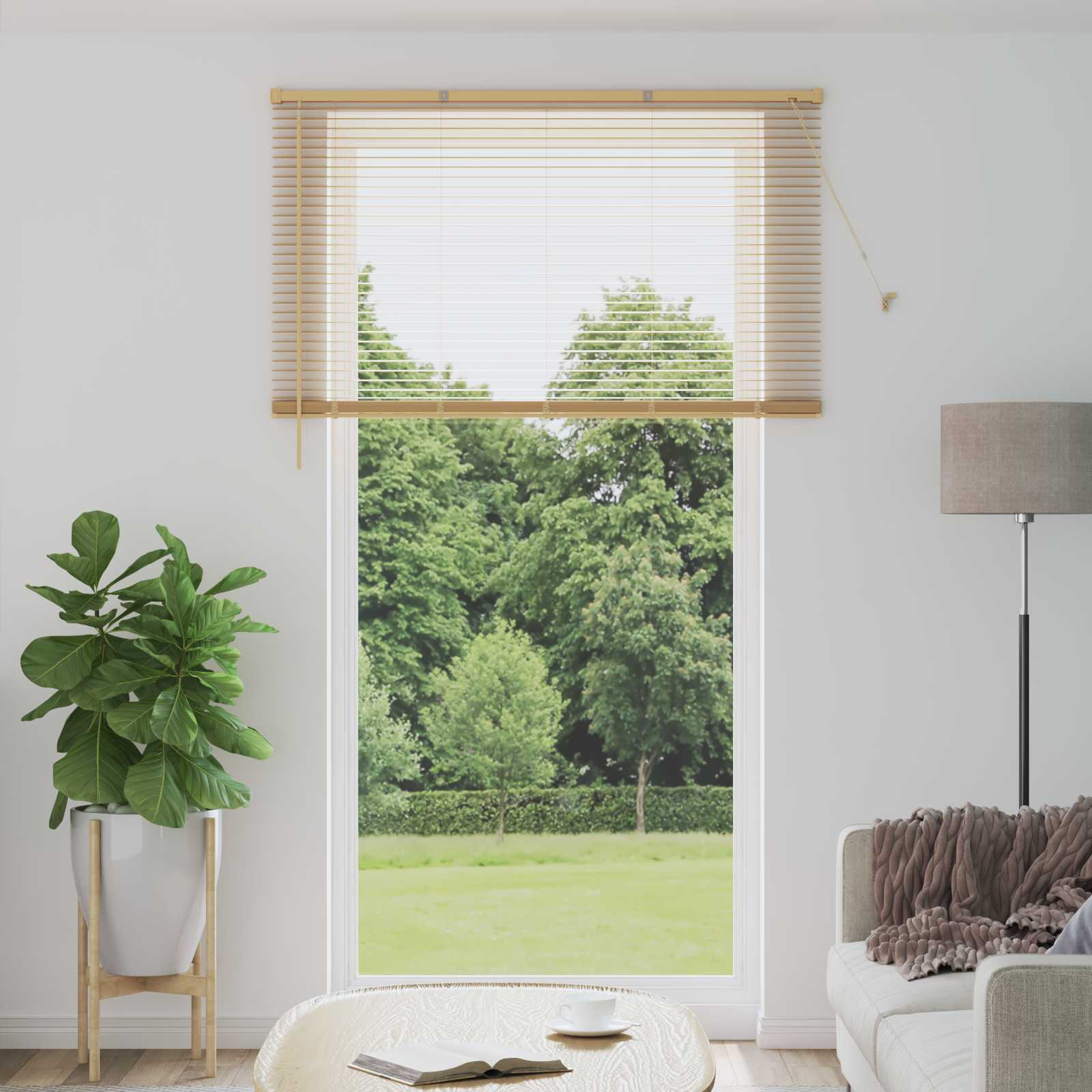 Venecijanska roleta Svijetlo smeđa s uzorkom 213 x 130 cm PVC