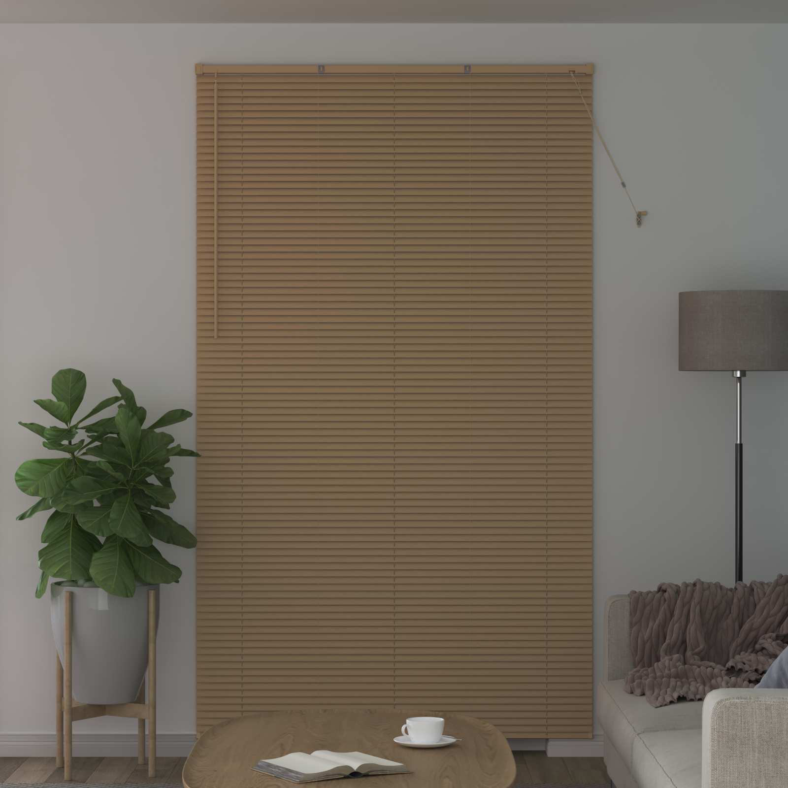 Venecijanska roleta Svijetlo smeđa s uzorkom 213 x 140 cm PVC