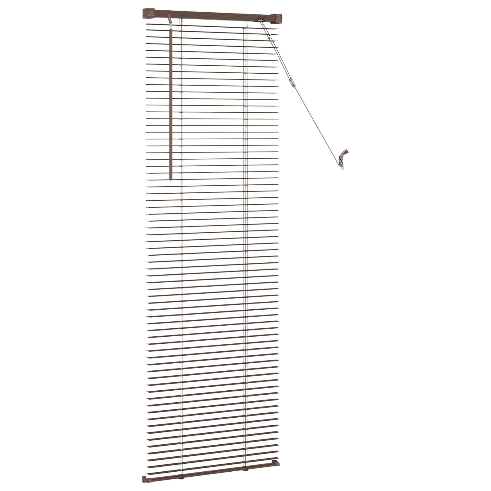 Venecijanska roleta Tamno smeđa s uzorkom 150 x 40 cm PVC