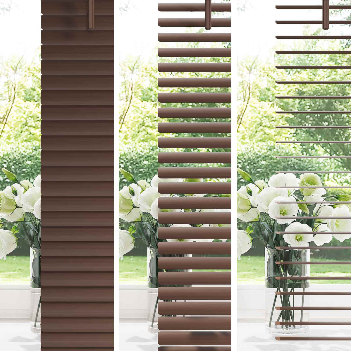 Venecijanska roleta Tamno smeđa s uzorkom 150 x 80 cm PVC