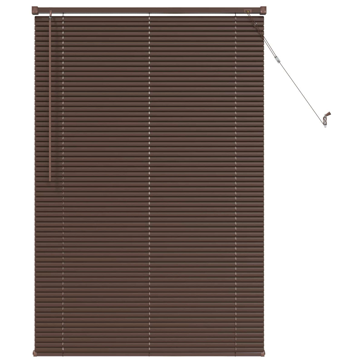 Venecijanska roleta Tamno smeđa s uzorkom 150 x 80 cm PVC