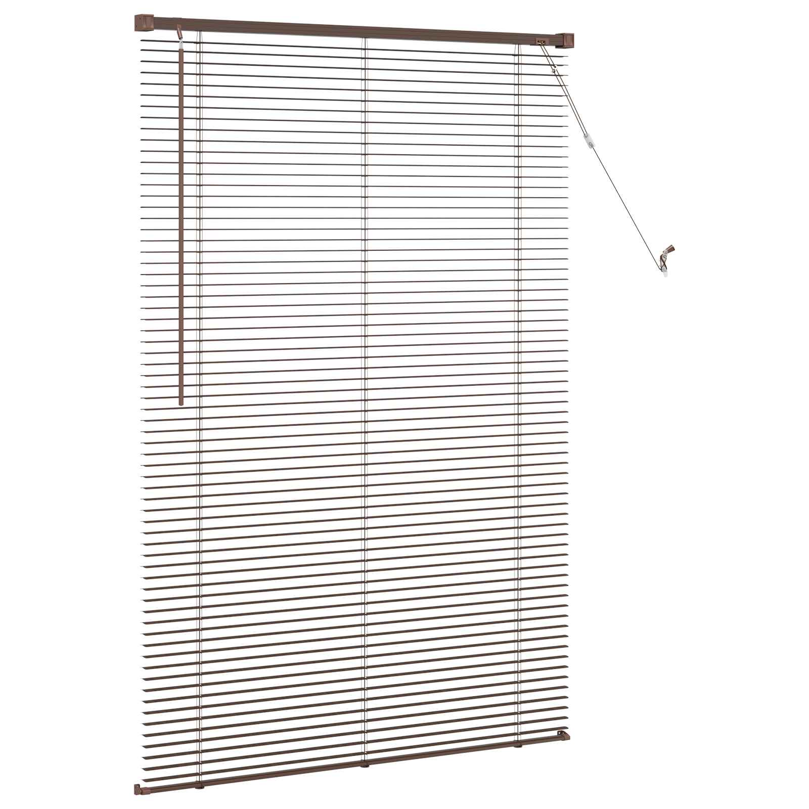 Venecijanska roleta Tamno smeđa s uzorkom 150 x 90 cm PVC