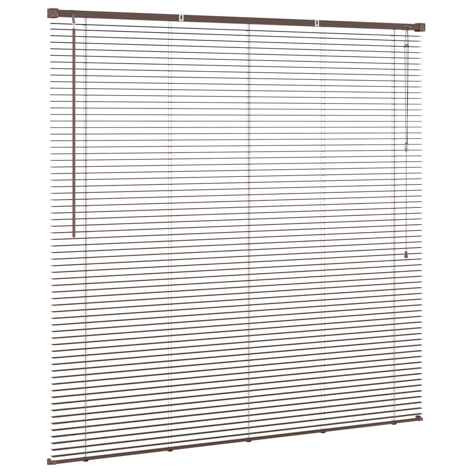 Venecijanska roleta Tamno smeđa s uzorkom 150 x 140 cm PVC