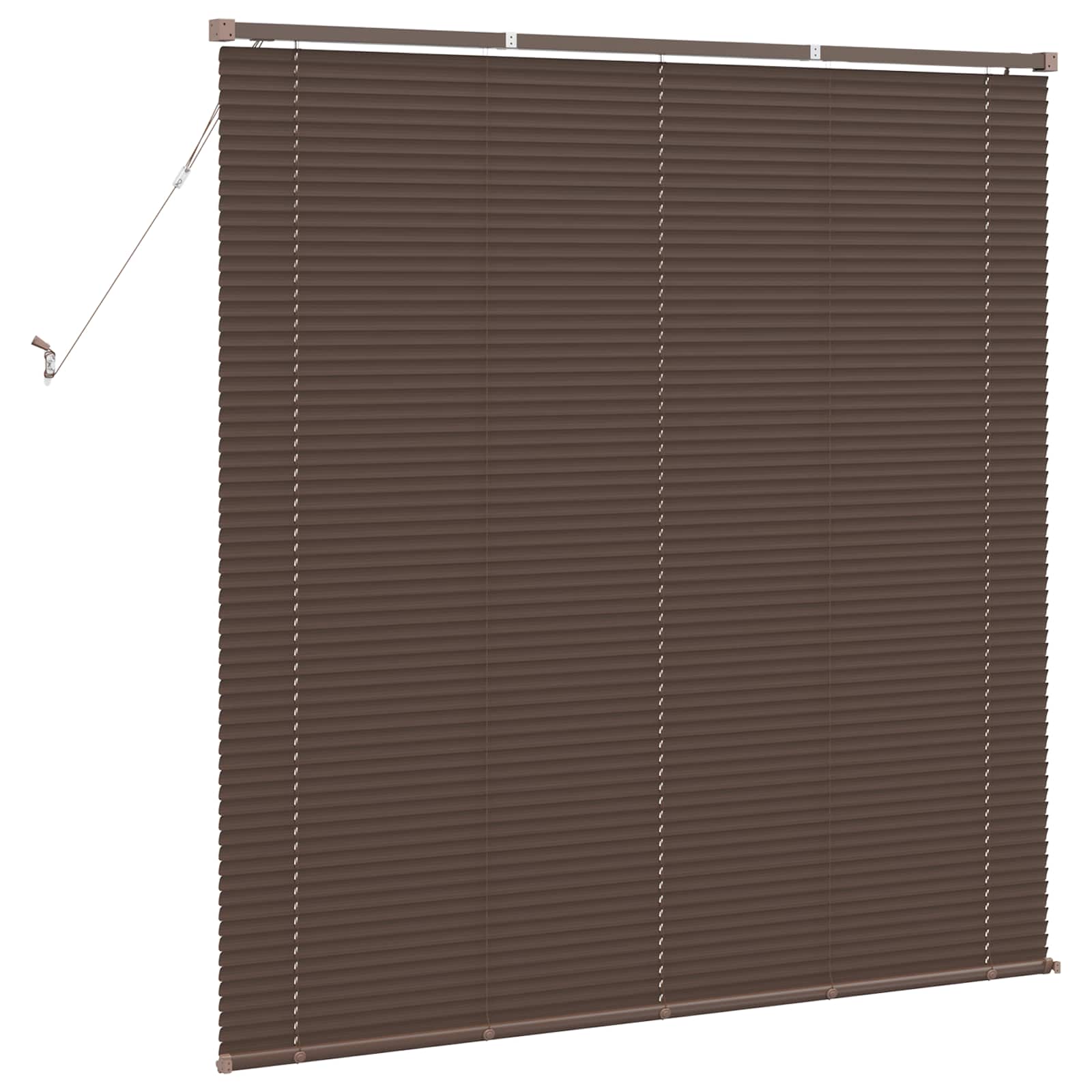 Venecijanska roleta Tamno smeđa s uzorkom 150 x 150 cm PVC