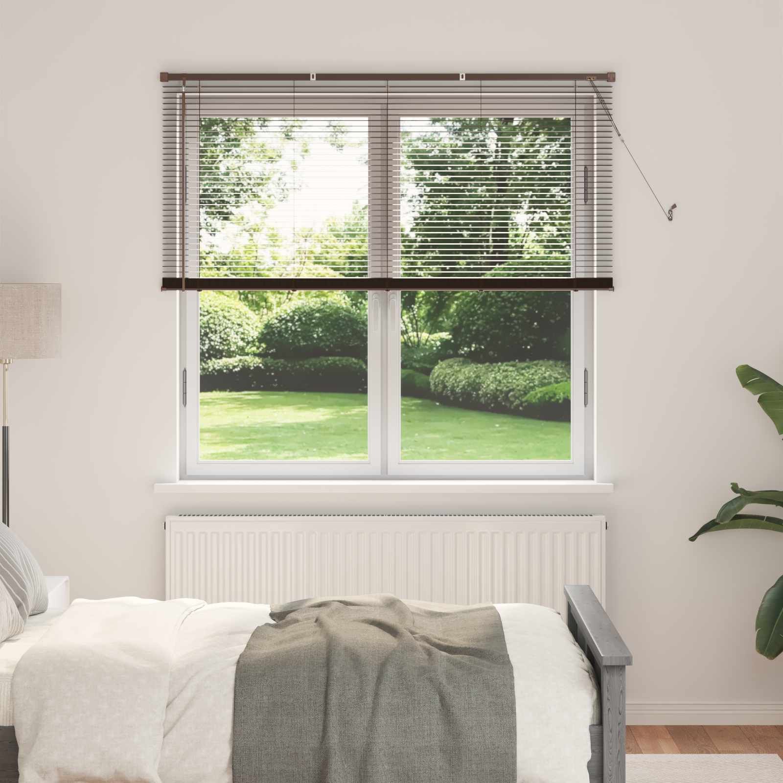 Venecijanska roleta Tamno smeđa 160 x 150 cm PVC
