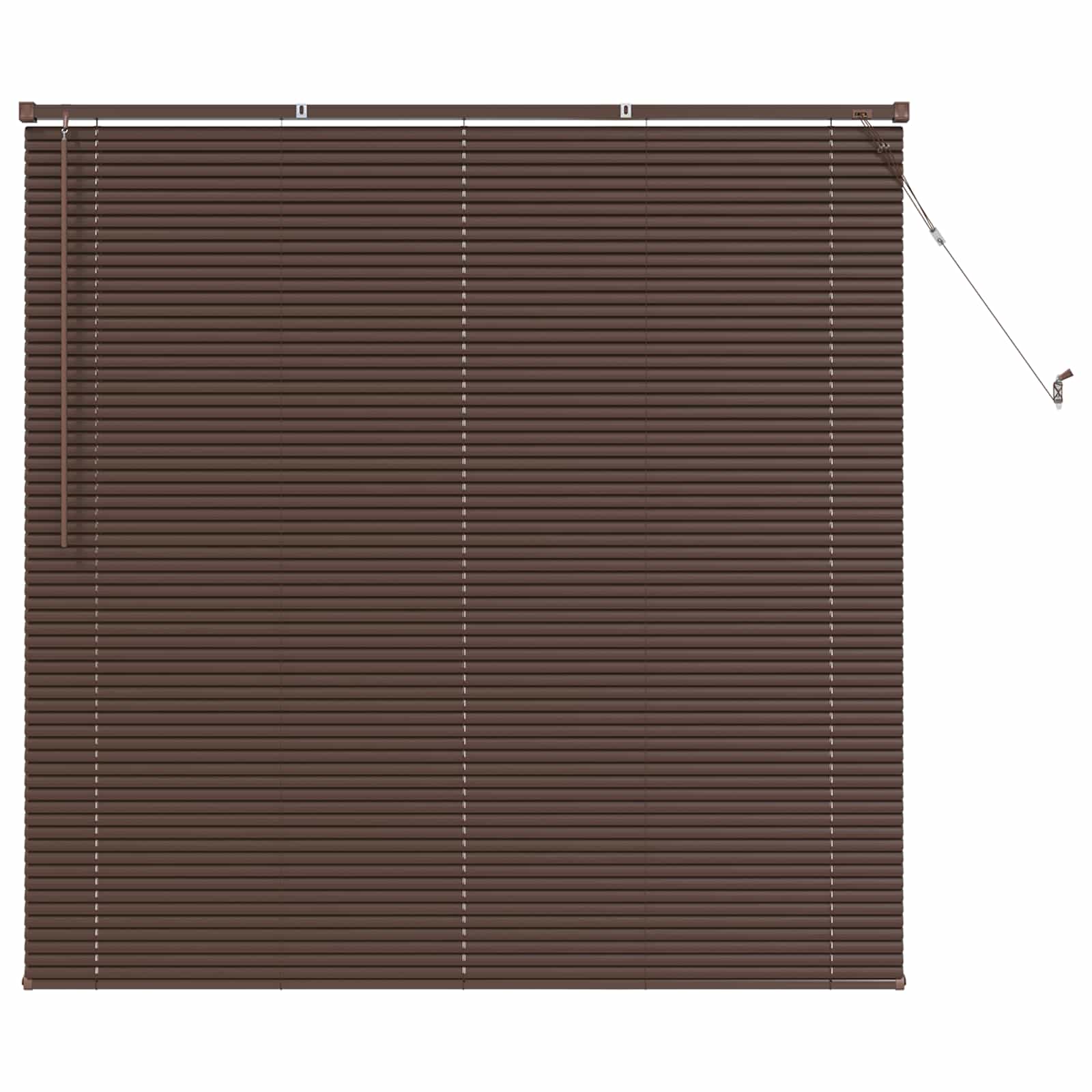 Venecijanska roleta Tamno smeđa 160 x 150 cm PVC
