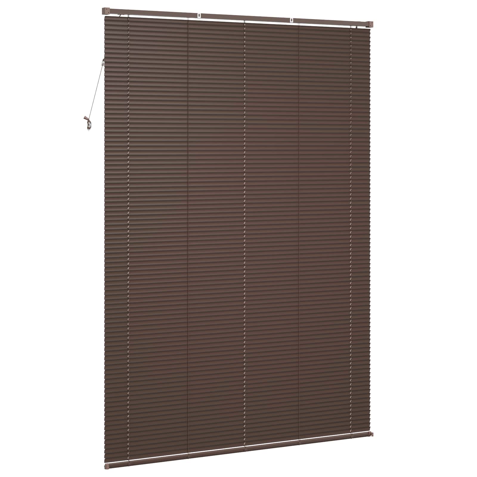 Venecijanska roleta Tamno smeđa s uzorkom 213 x 160 cm PVC