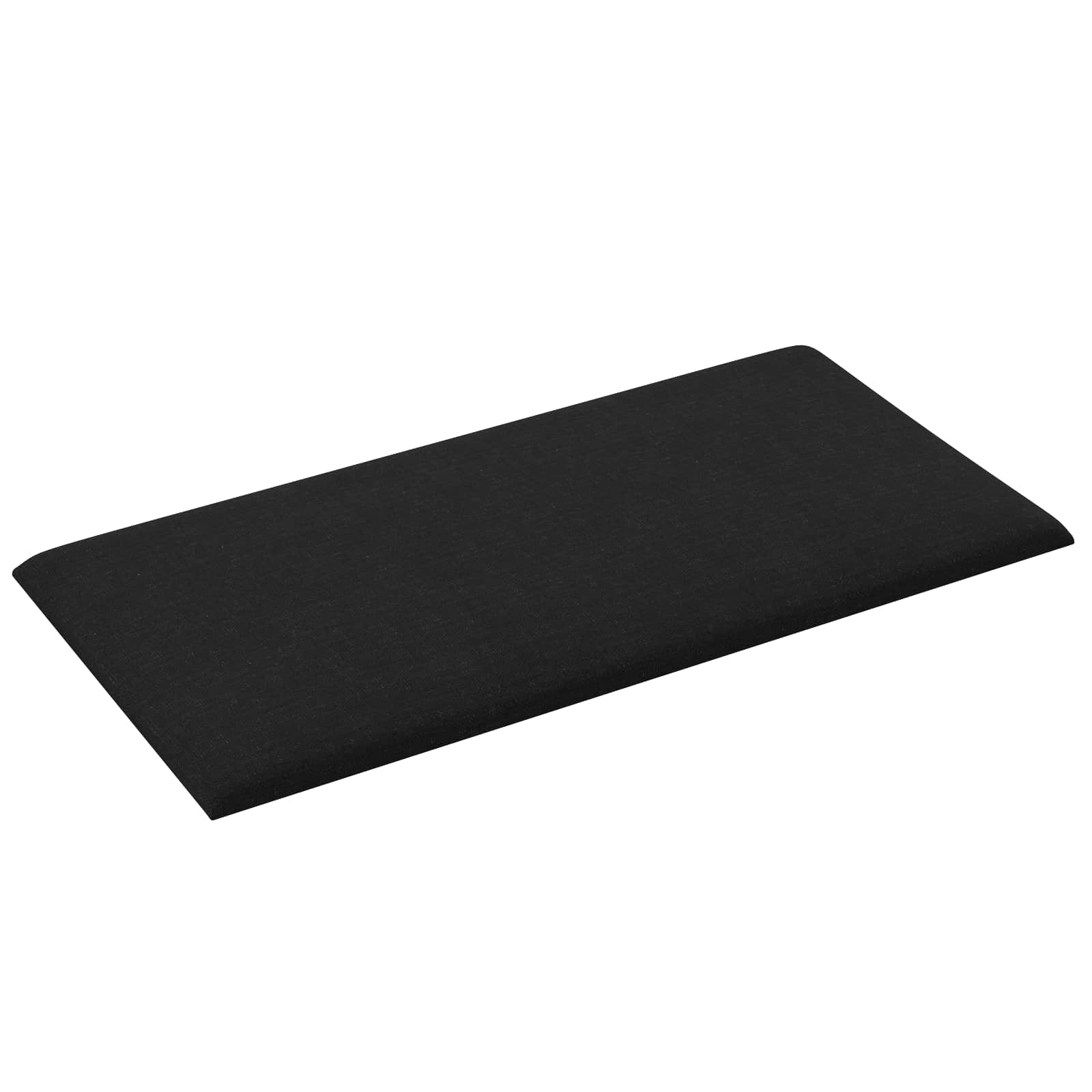 Zidna uzglavlja 12 pcs Crna 60 x 30 cm tkanina