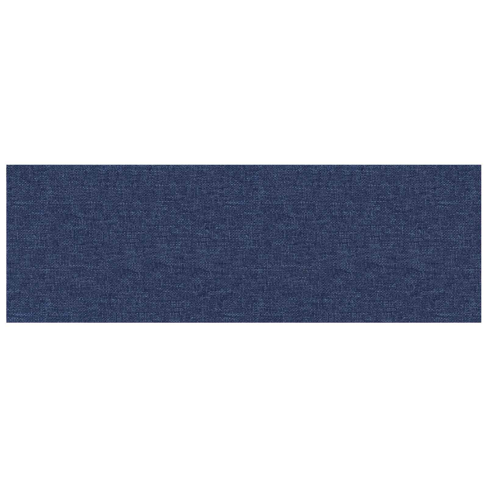 Zidna uzglavlja 12 pcs Plava 90 x 30 cm tkanina