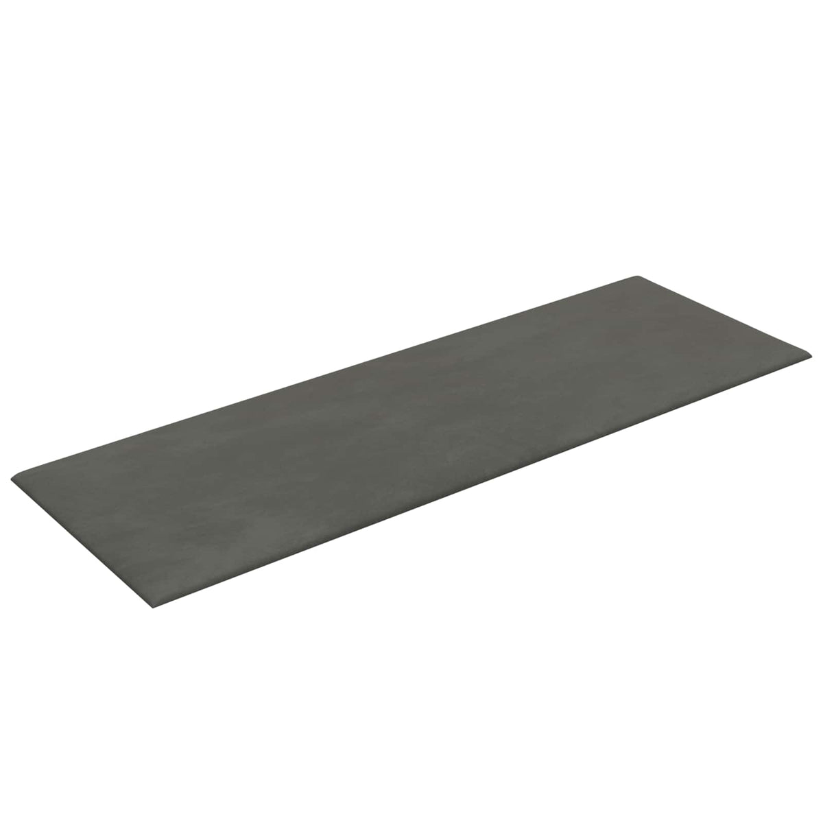 Zidna uzglavlja 12 kom. Tamnosiva Baršun 90 x 30 cm