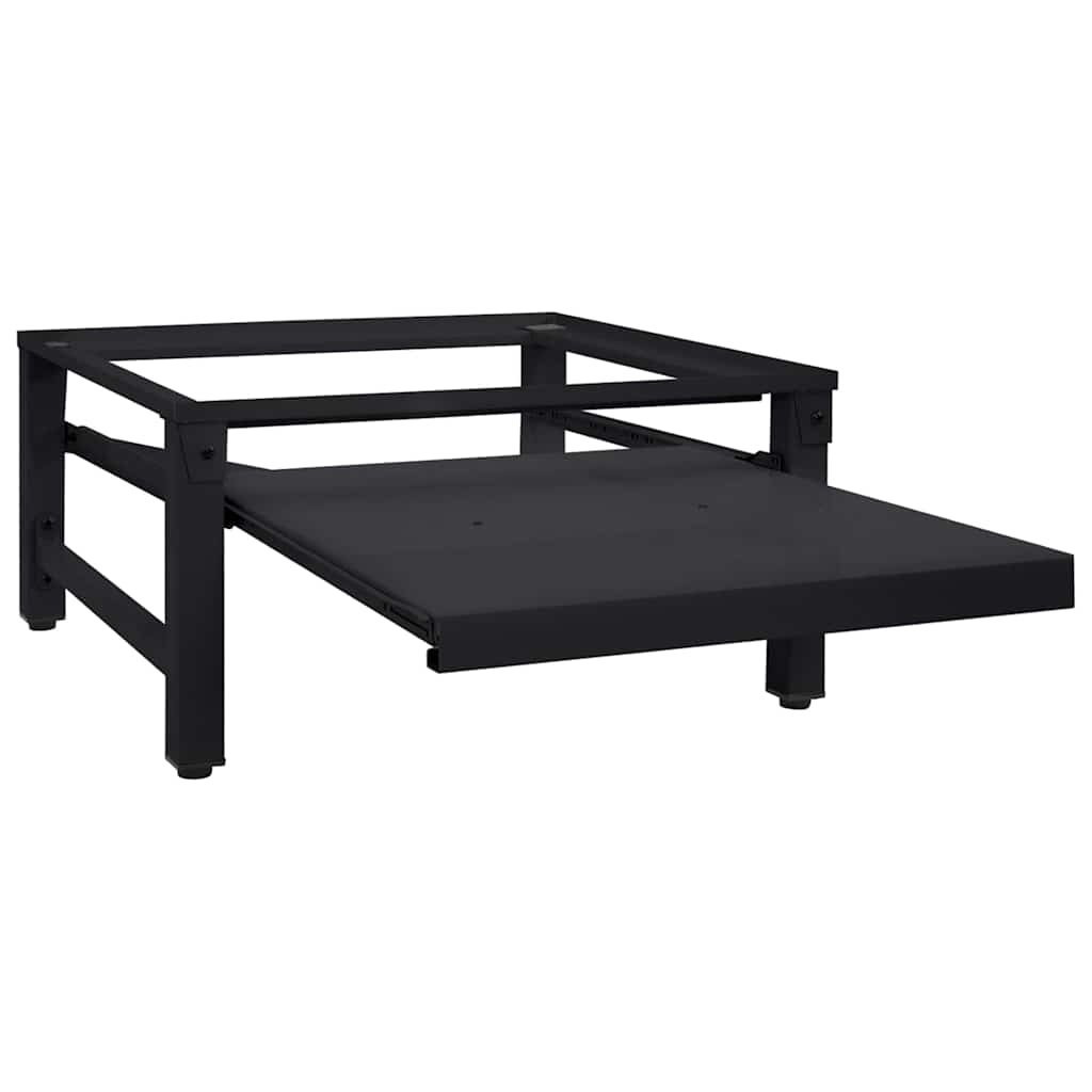 Pedestal za perilicu rublja Crna 62 x 60,5 x 32,5 cm Čelik
