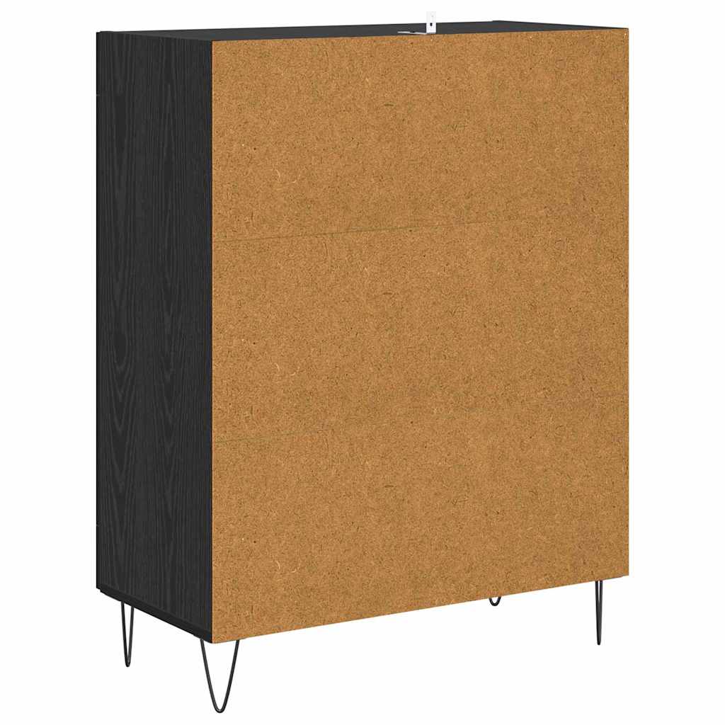 Kreveta Crni hrast 69,5 x 34 x 90 cm Konstruirano drvo