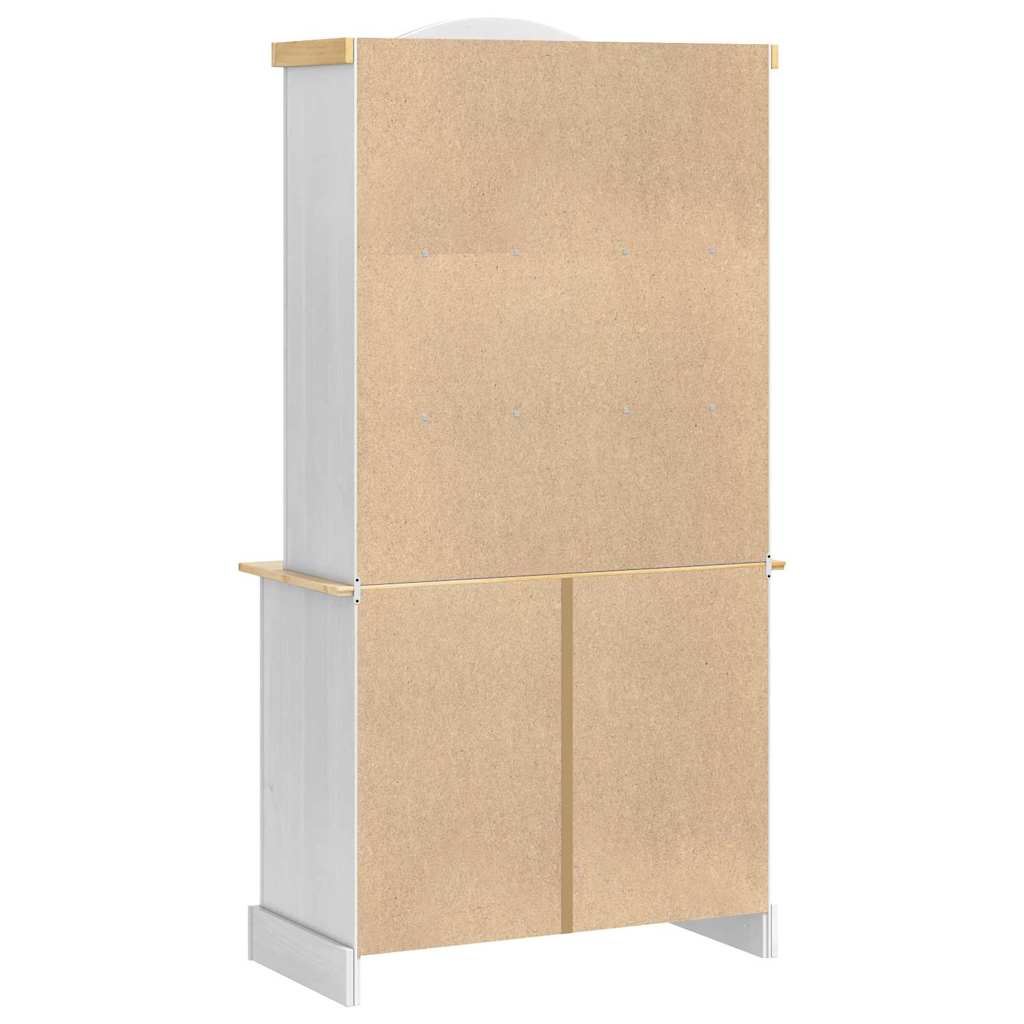 Kreveta Corona Bijelo 100 x 48,5 x 179 cm Čvrsto borovo drvo